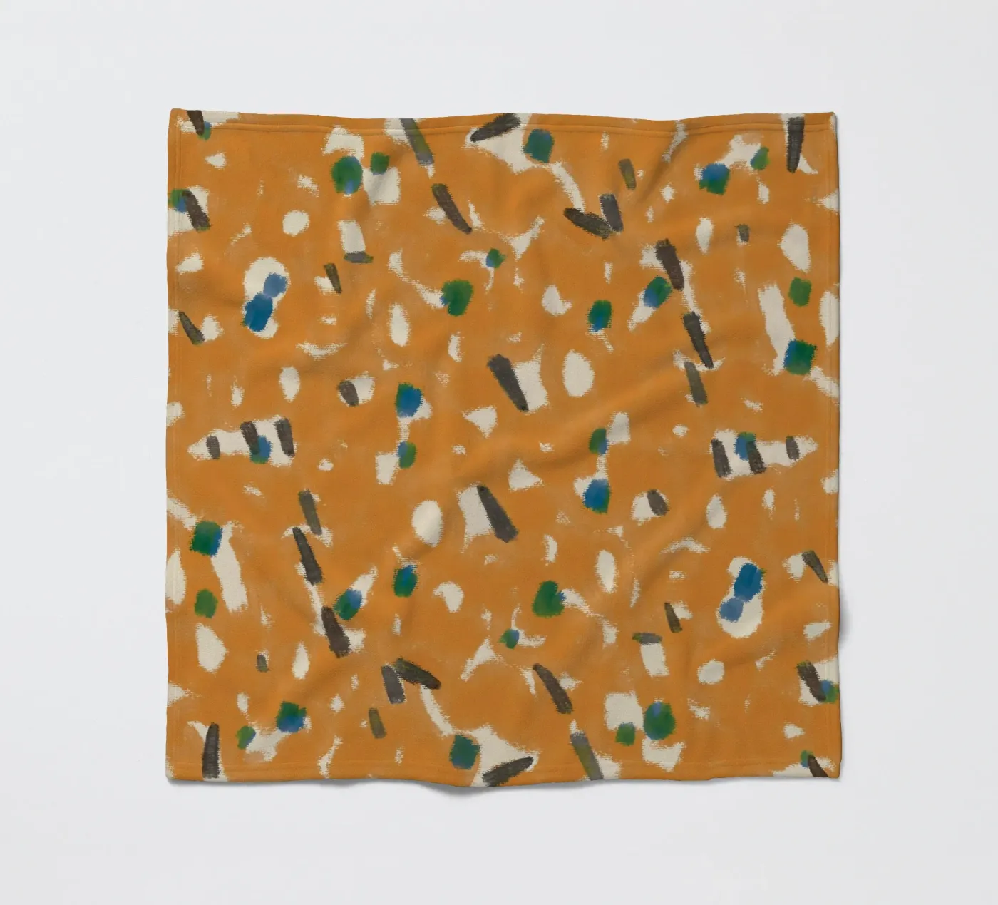 Botanisches Muster 05 Fleecedecke von Little Dean