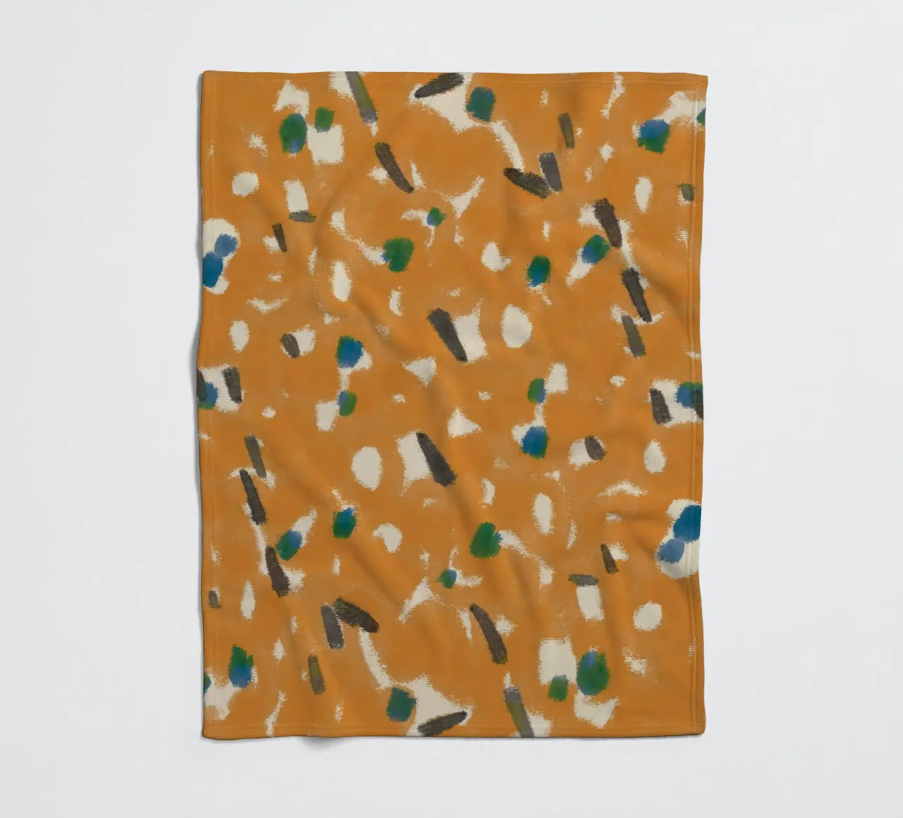 Botanical pattern 05 fleece blanket by Little Dean