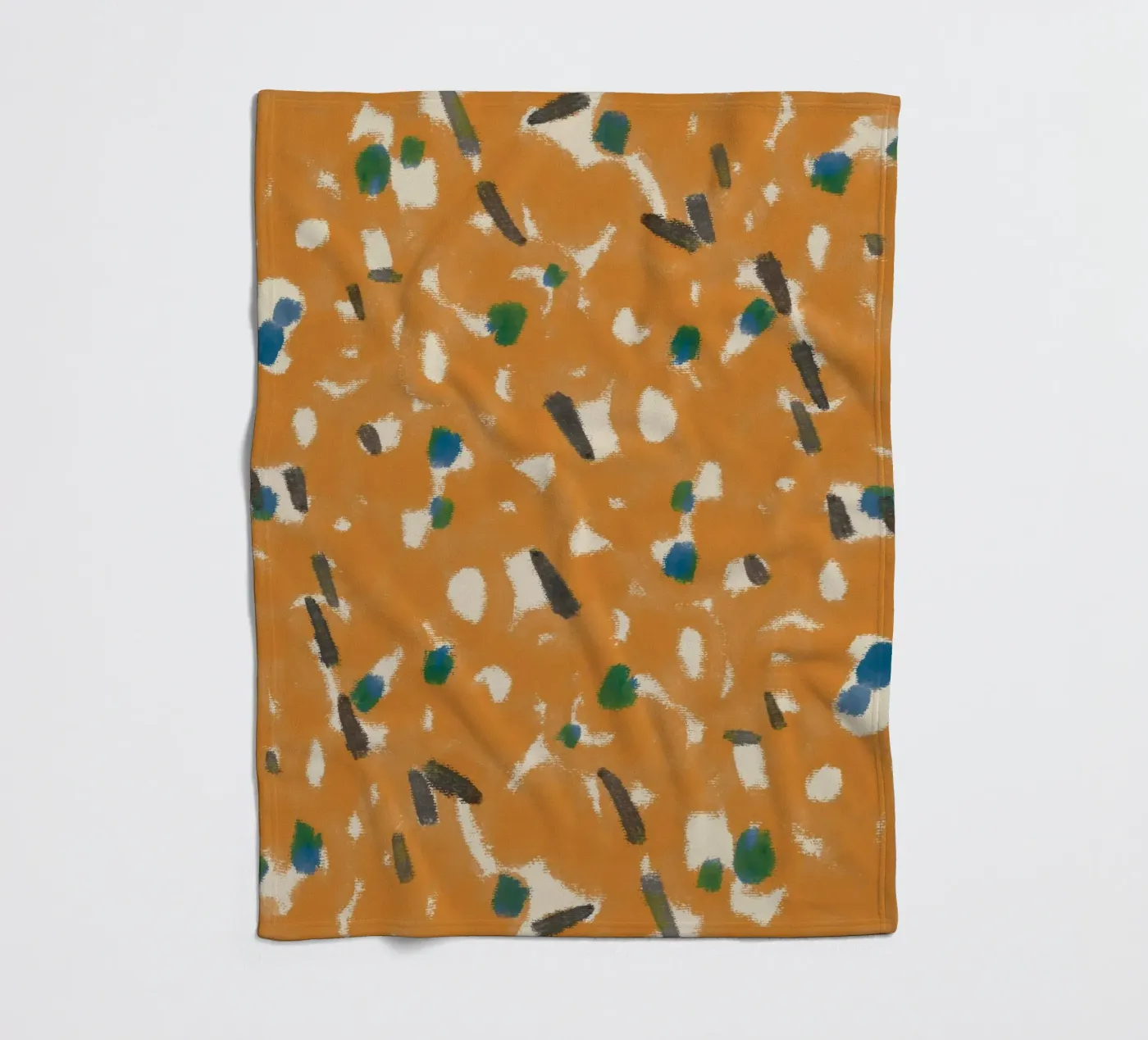 Botanisches Muster 05 Fleecedecke von Little Dean