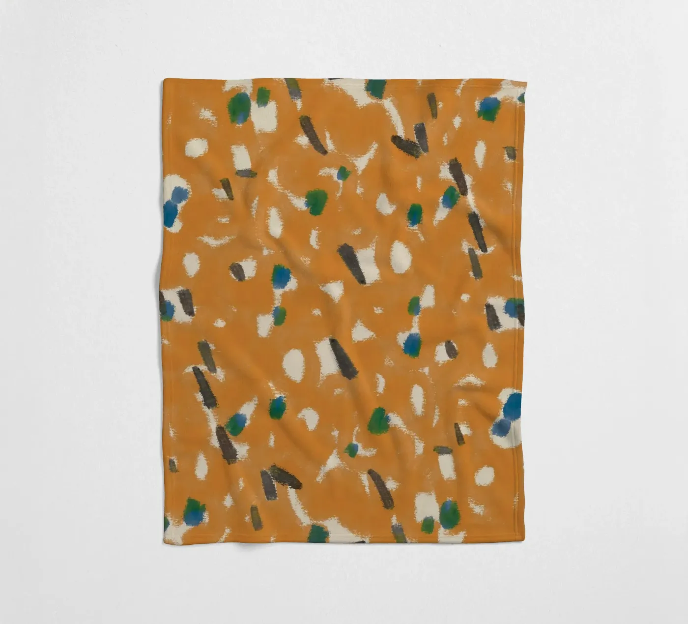 Botanisches Muster 05 Fleecedecke von Little Dean