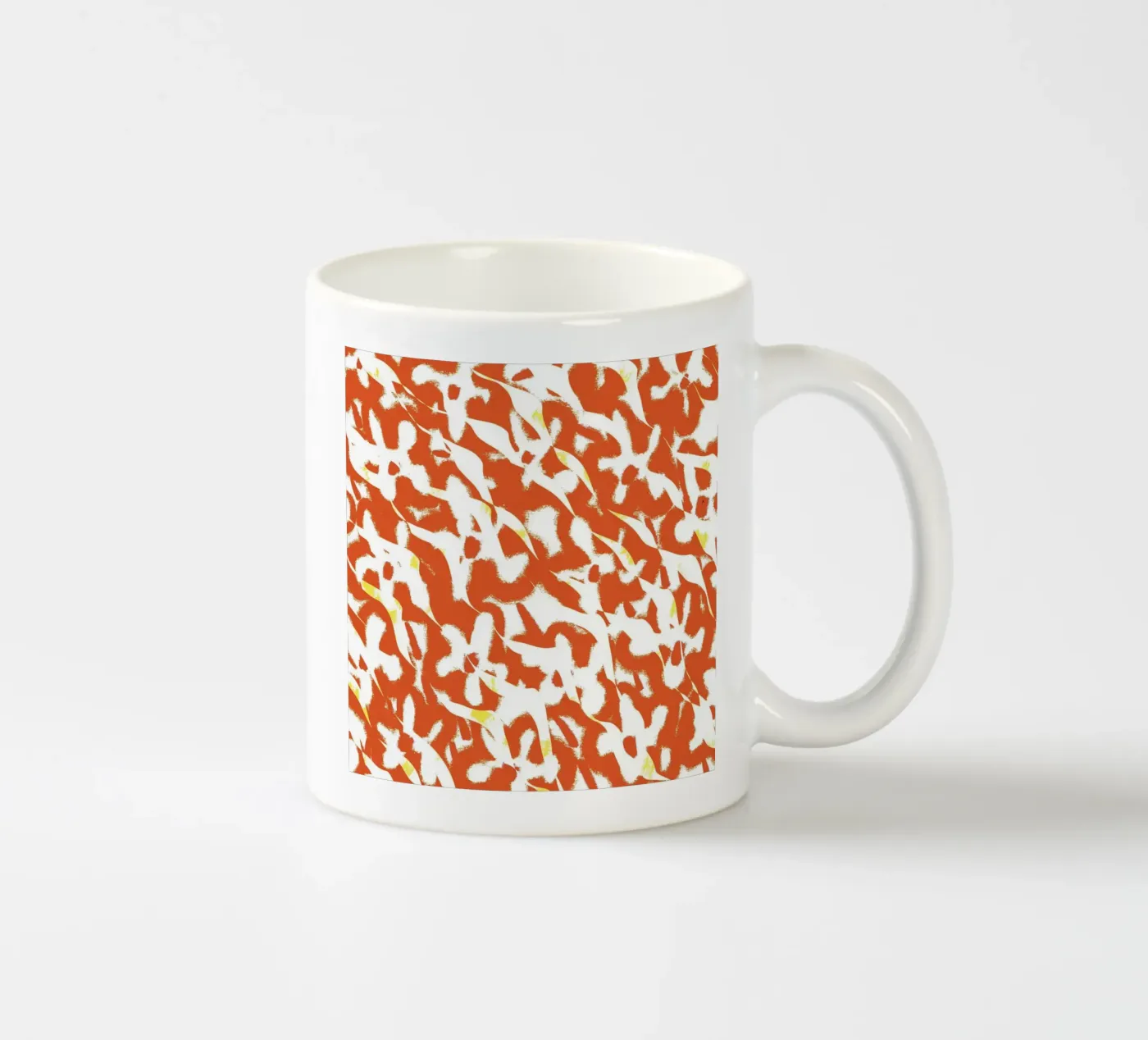 Botanical pattern 06 ceramic mug by Little Dean