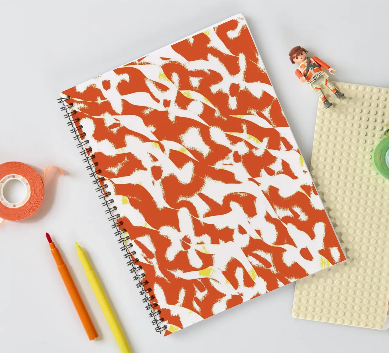 Botanical pattern 06 spiral notebook by Little Dean
