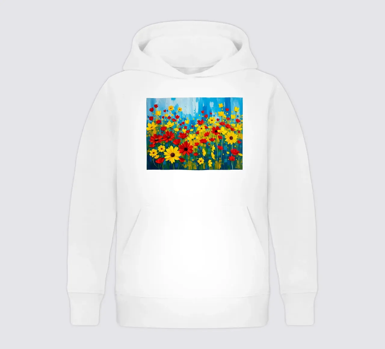 Un'esplosione di colori e texture felpa bambino con cappuccio da Artistic-shop