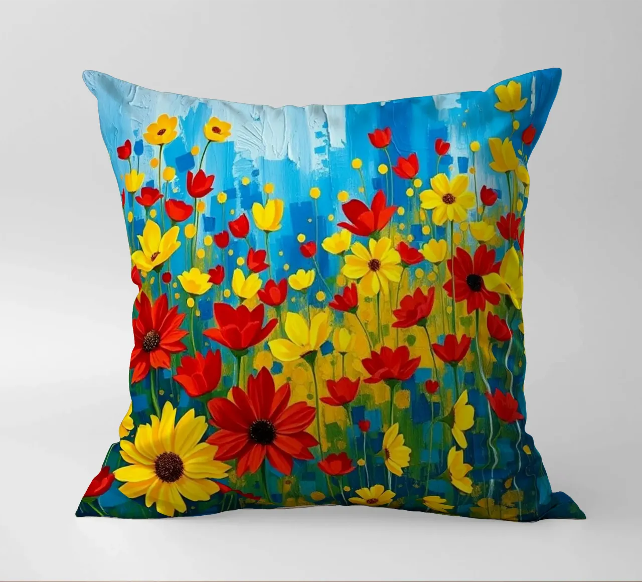 Un'esplosione di colori e texture cuscino da Artistic-shop