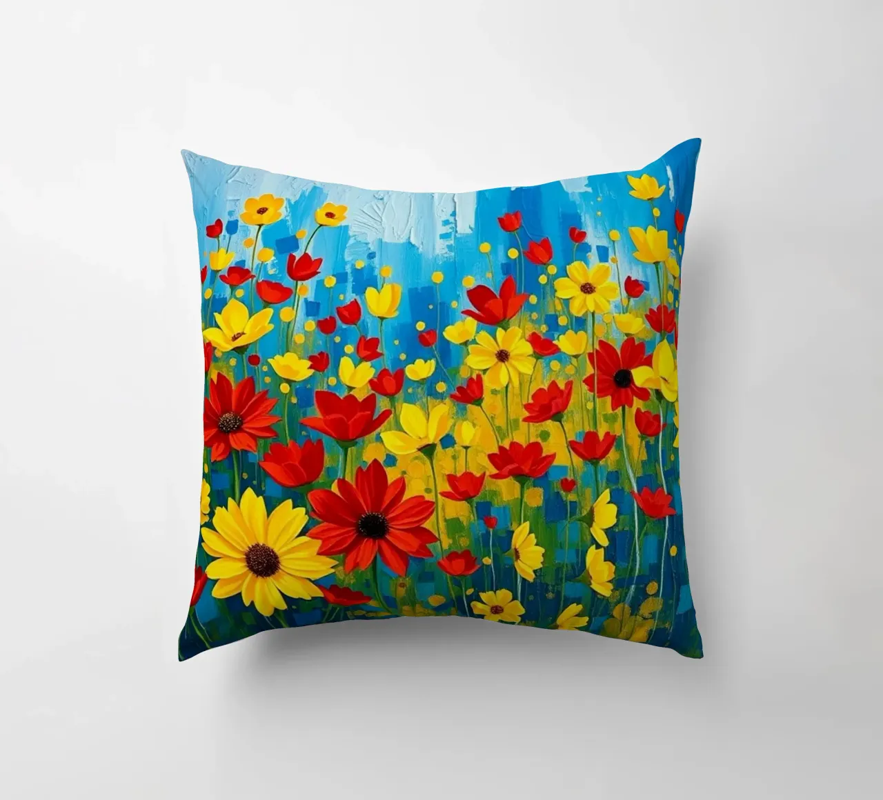 Un'esplosione di colori e texture cuscino da Artistic-shop