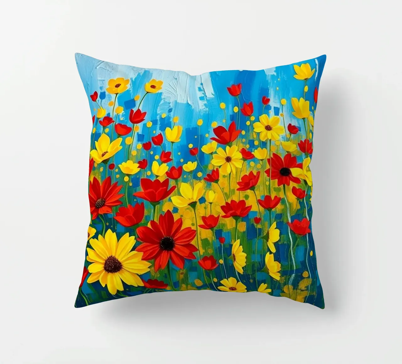Un'esplosione di colori e texture cuscino da Artistic-shop
