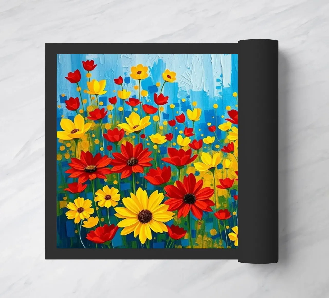 An explosion of color and texture doormat by Artistic-shop