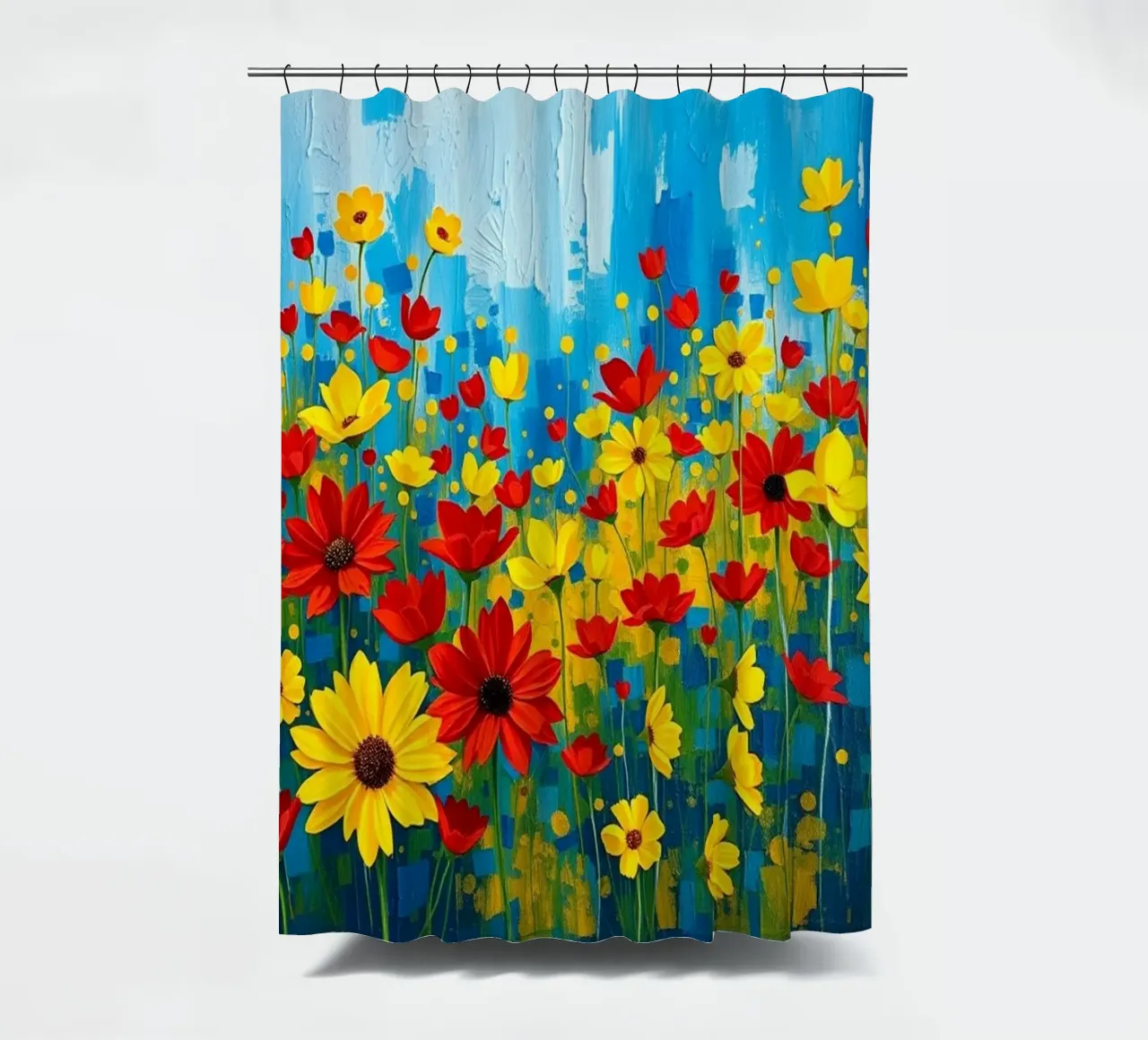 Un'esplosione di colori e texture tenda da doccia da Artistic-shop