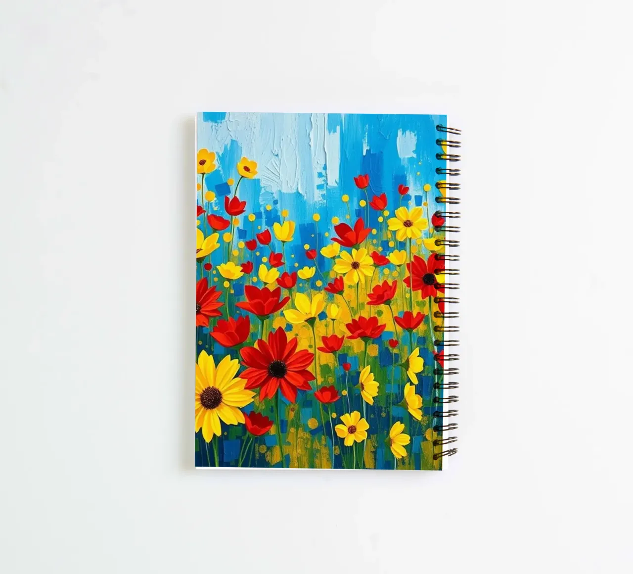 An explosion of color and texture spiral notebook by Artistic-shop