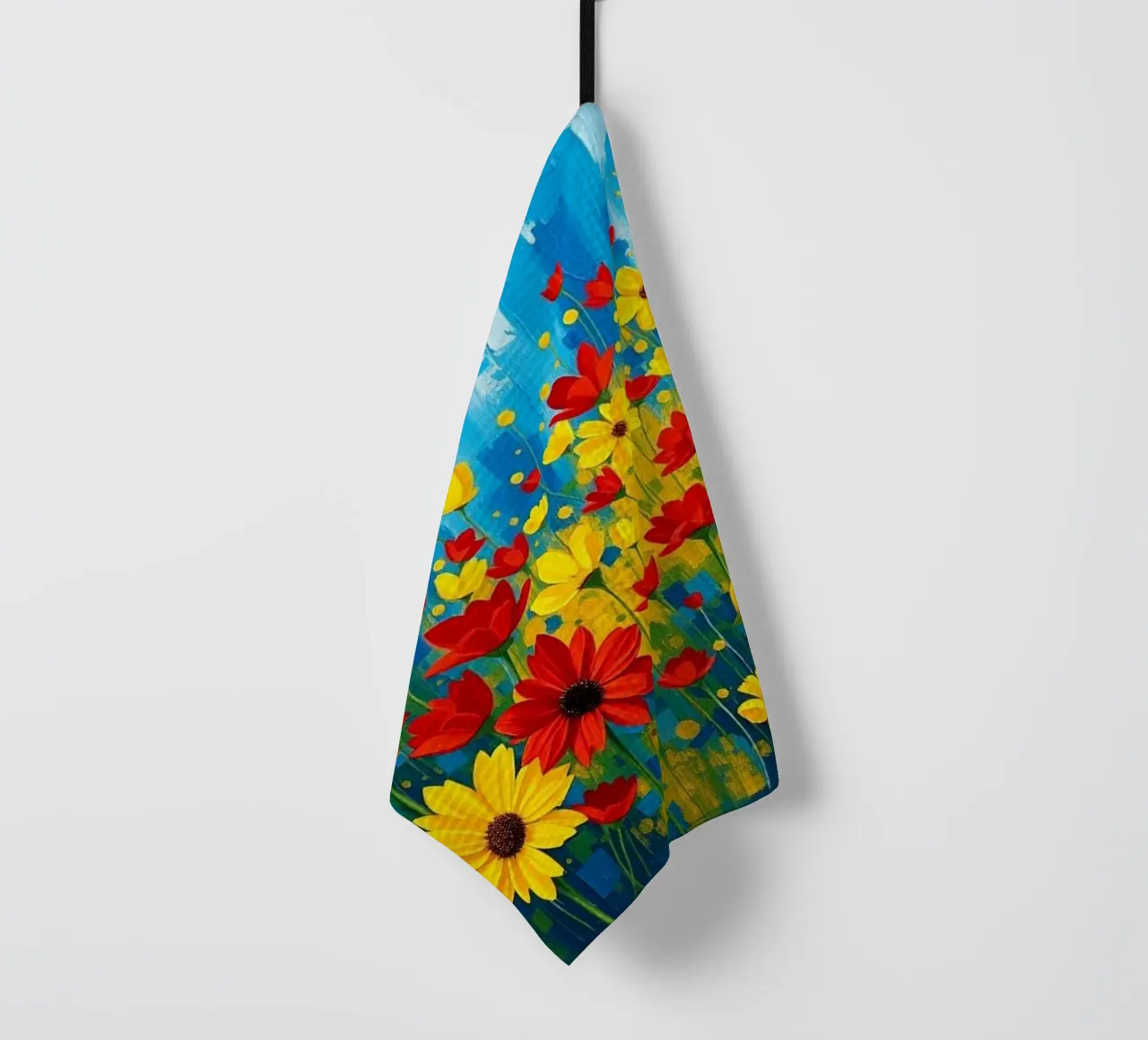 An explosion of color and texture tea towel by Artistic-shop