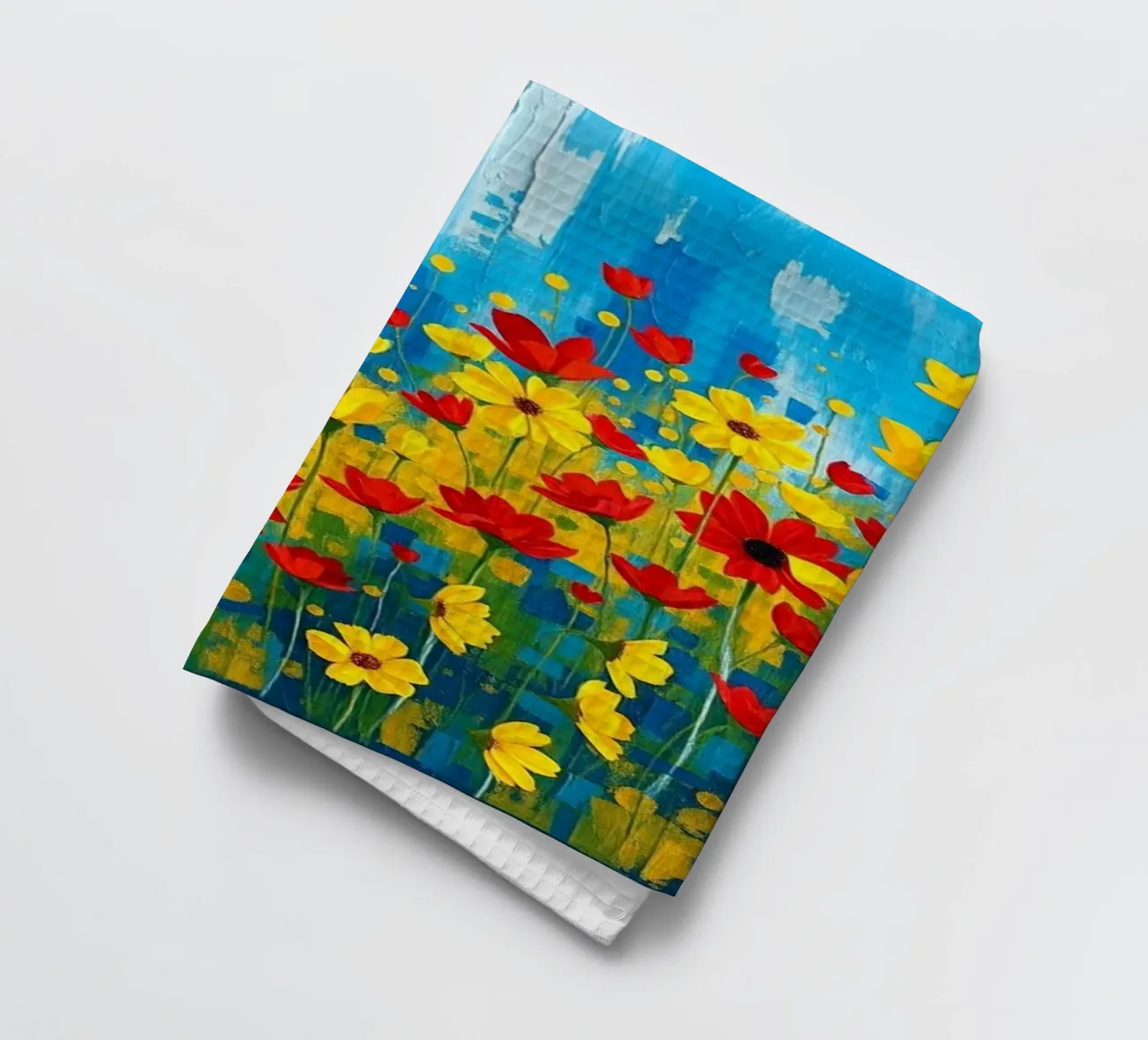 An explosion of color and texture tea towel by Artistic-shop