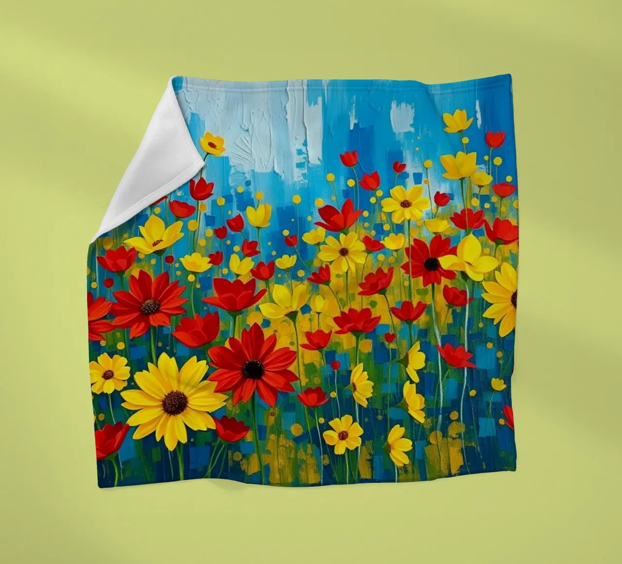An explosion of color and texture fleece blanket by Artistic-shop