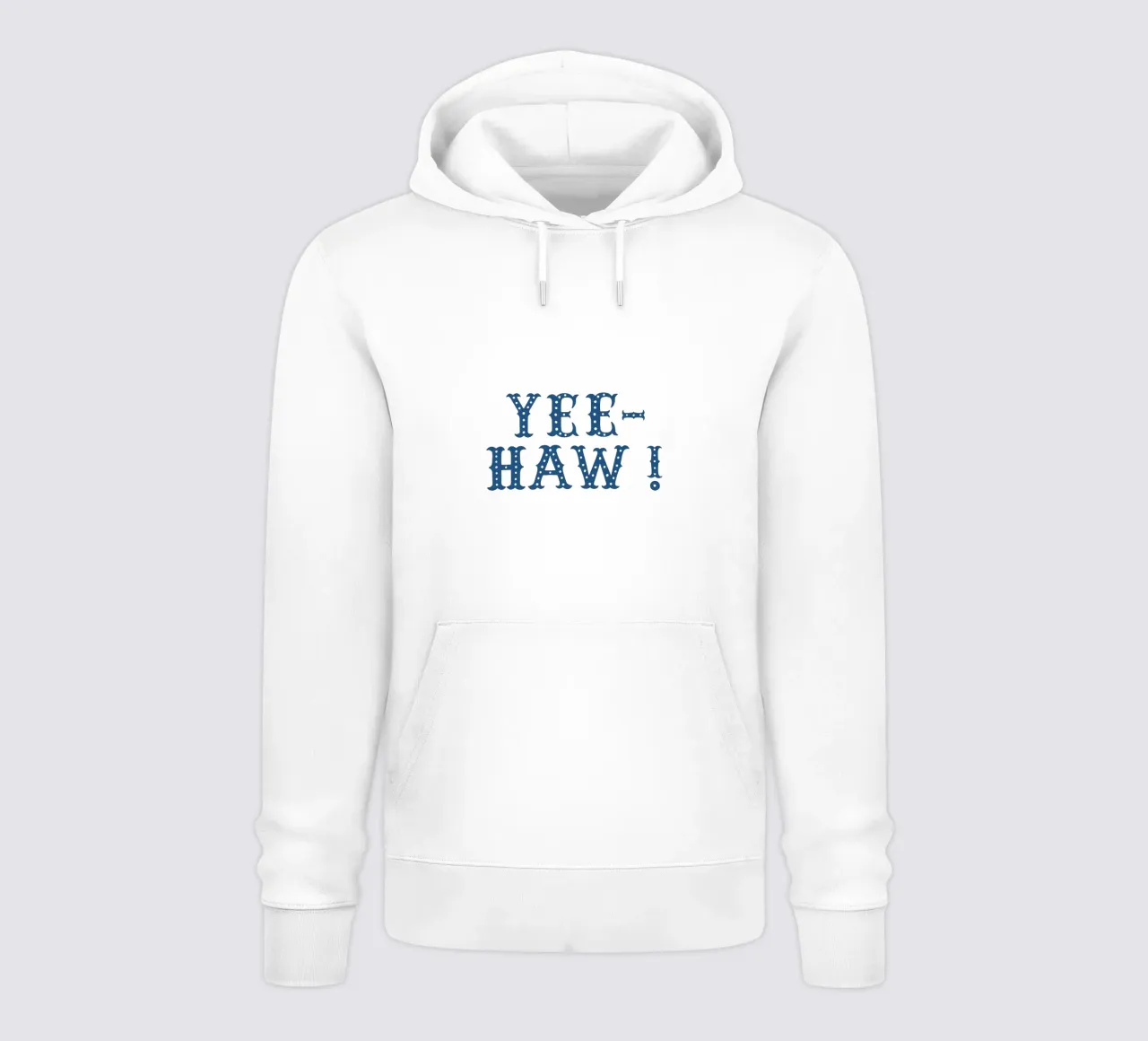 YEE-HAW! – Western Typography Print in red white blue felpa con cappuccio da Vivdesign