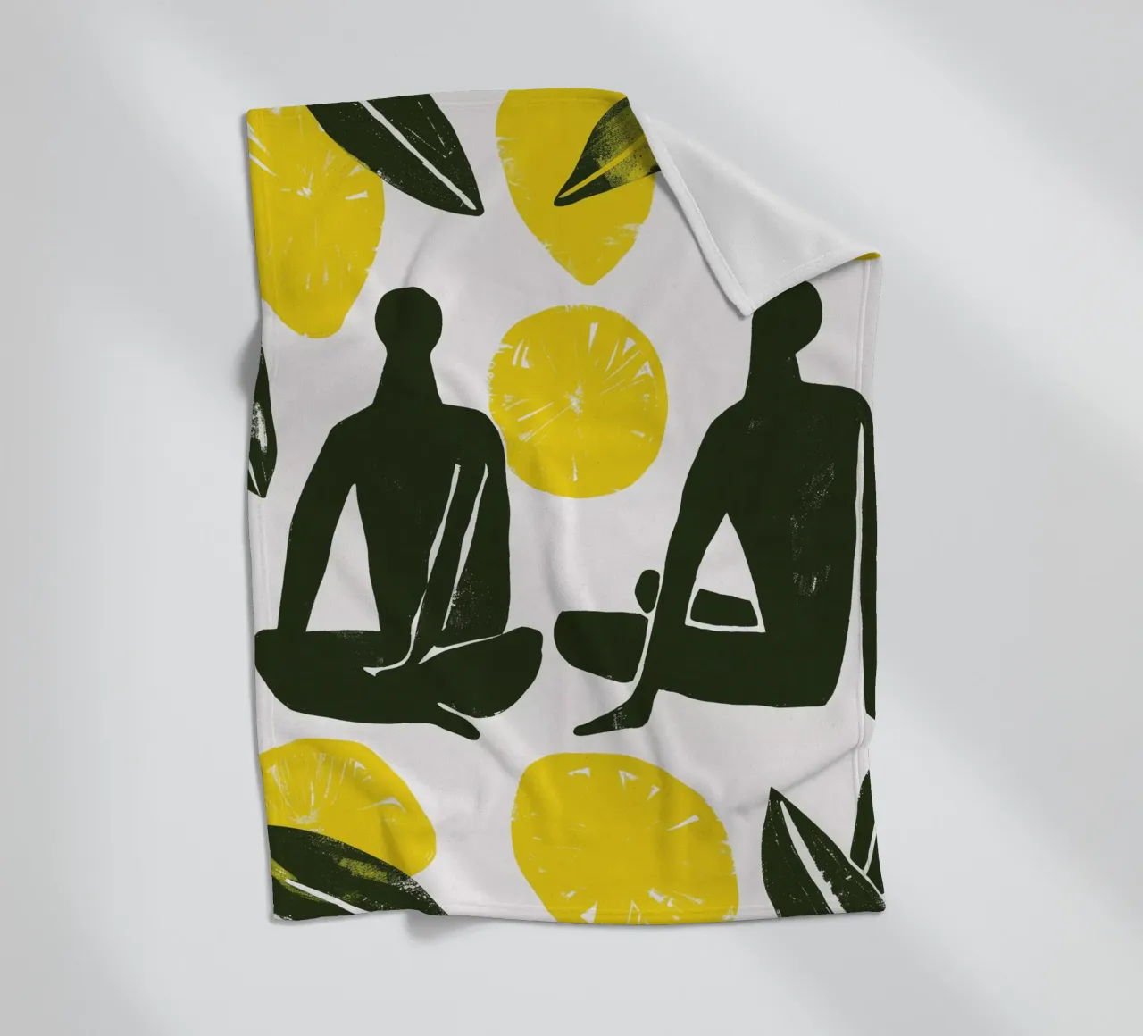 Lemon Day coperta in pile da treechild