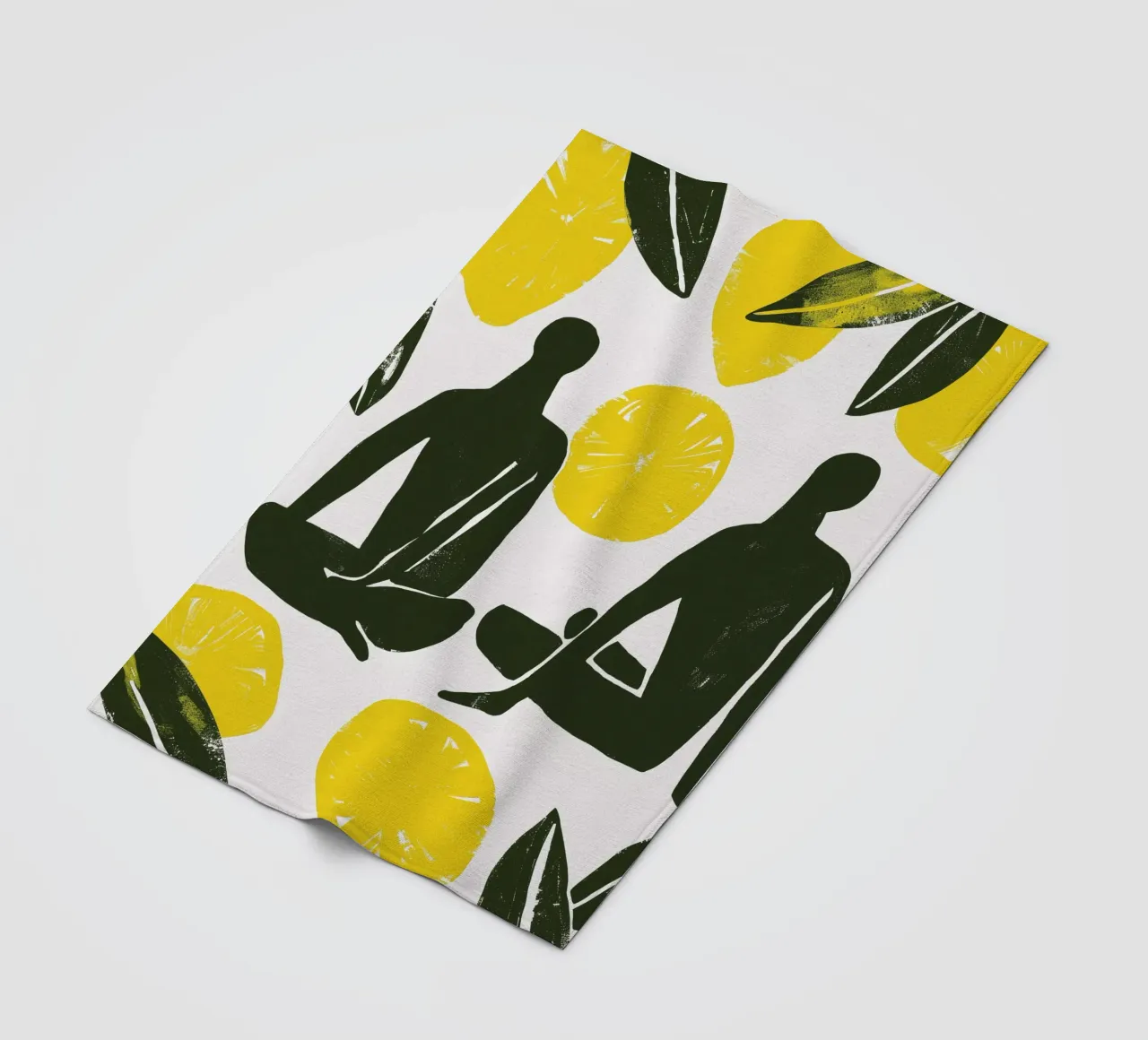 Lemon Day coperta in pile da treechild