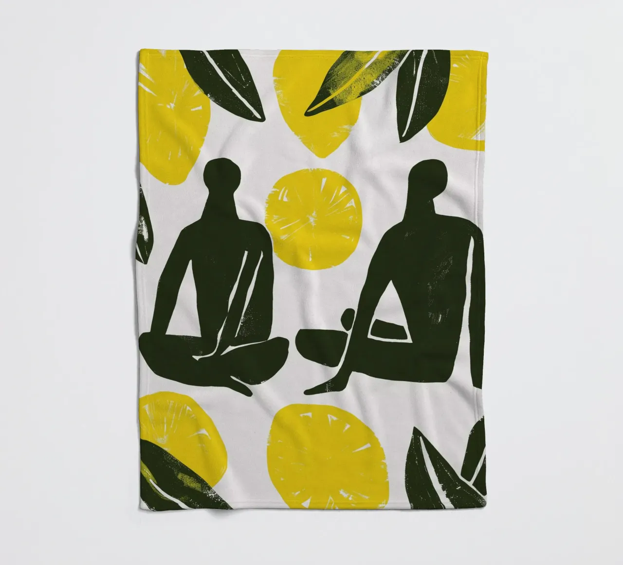 Lemon Day coperta in pile da treechild