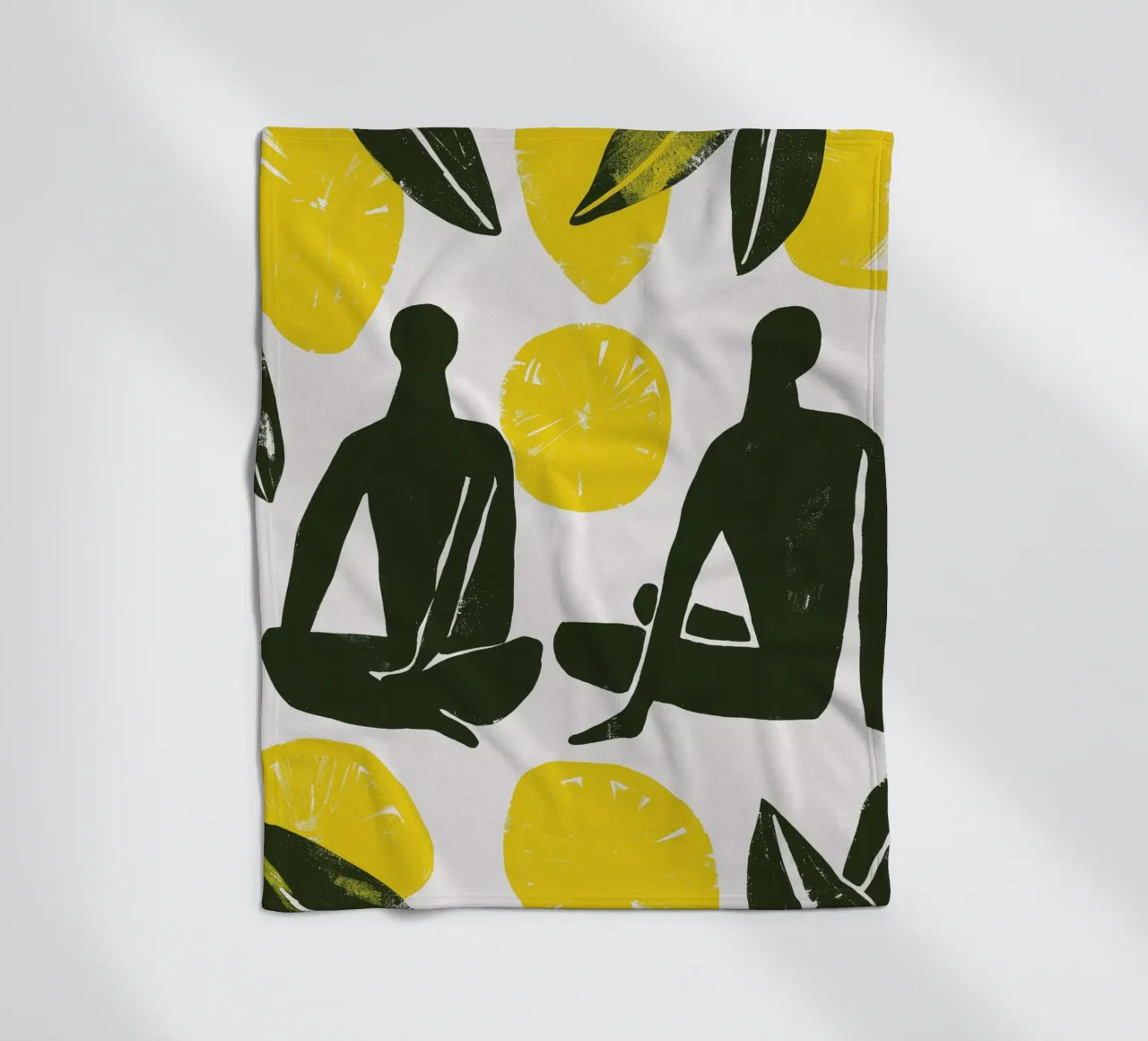 Lemon Day coperta in pile da treechild