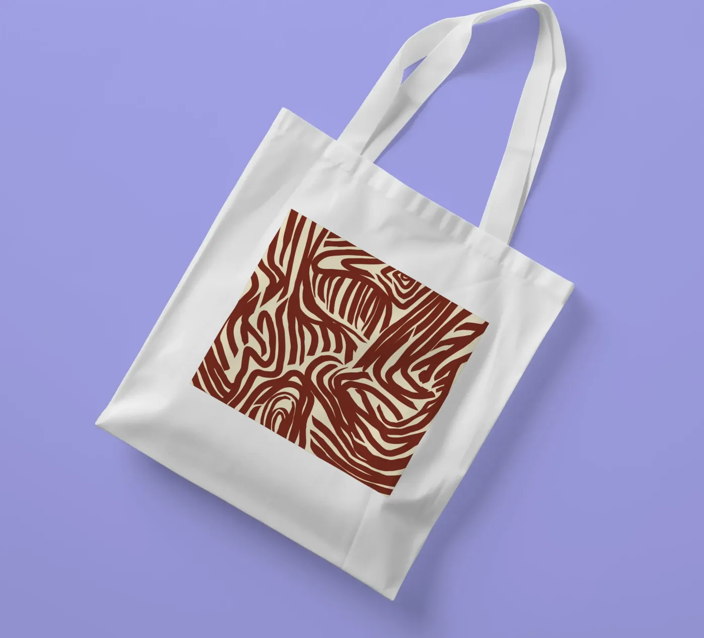 Modello a labirinto borsa in juta da Little Dean