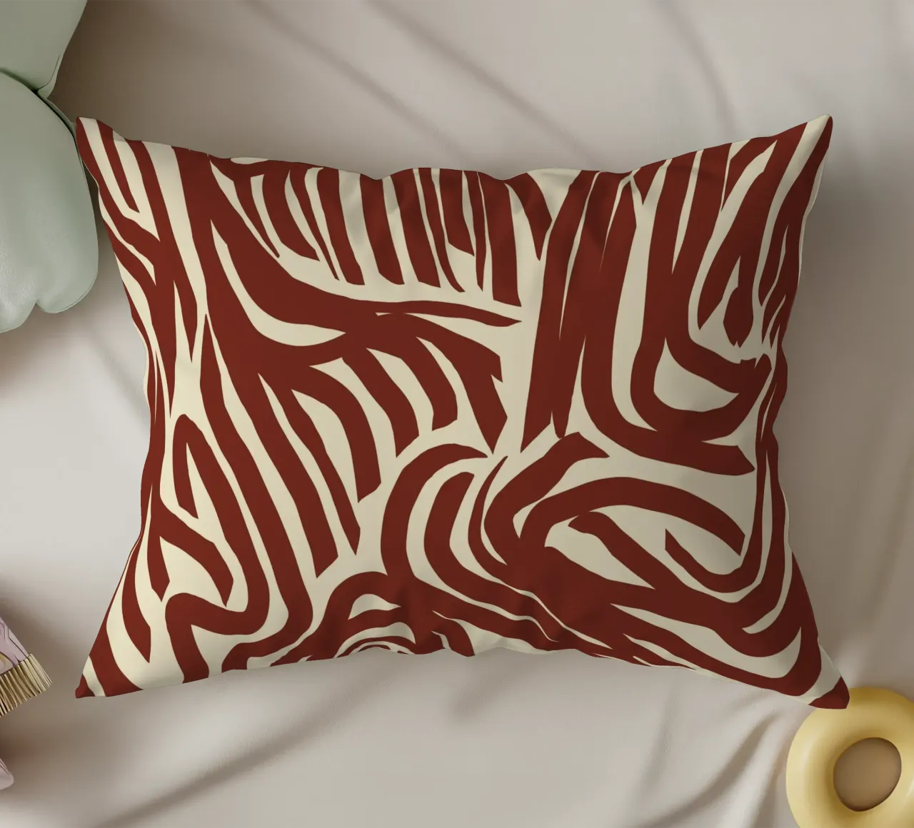 Labyrinth pattern decorative cushion by Little Dean