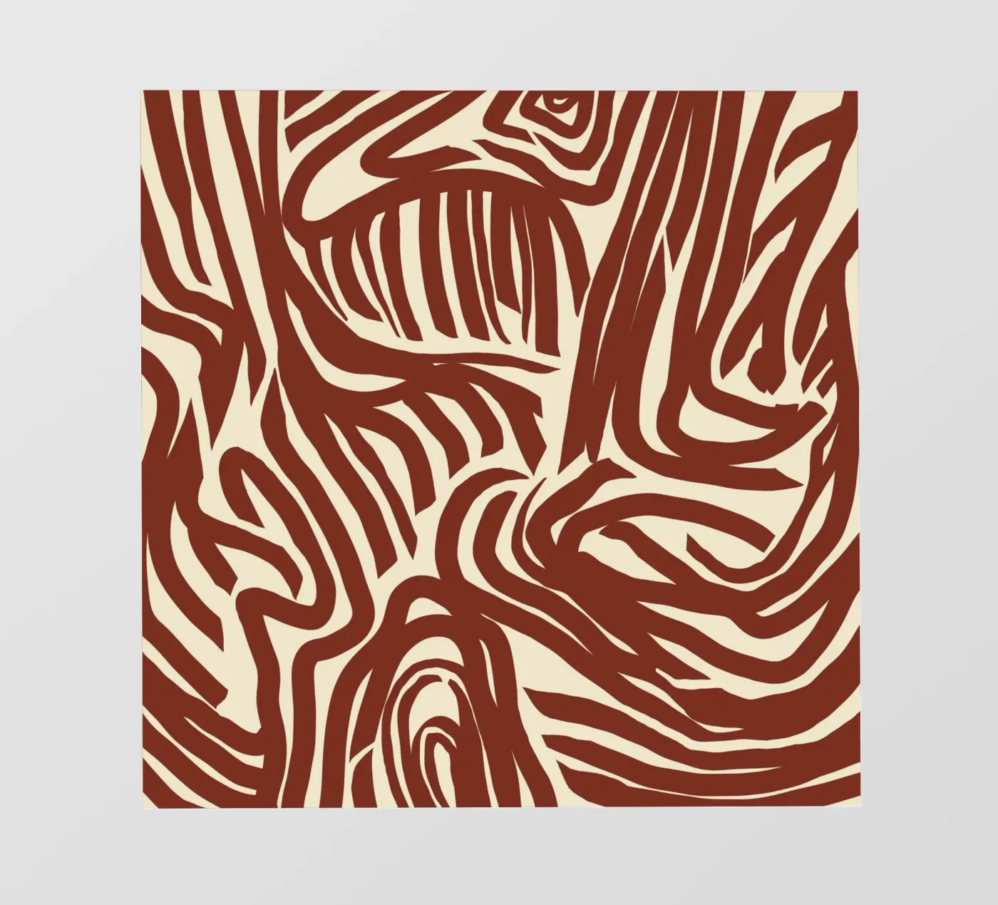 Labyrint patroon pvc-zeil van Little Dean