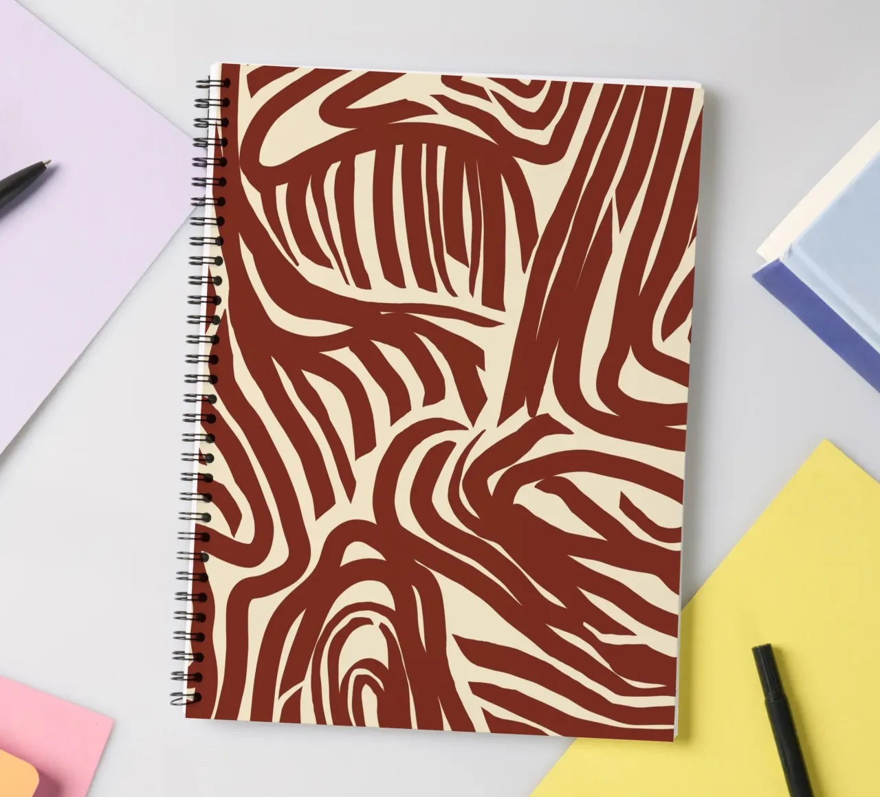 Labyrinth pattern spiral notebook by Little Dean