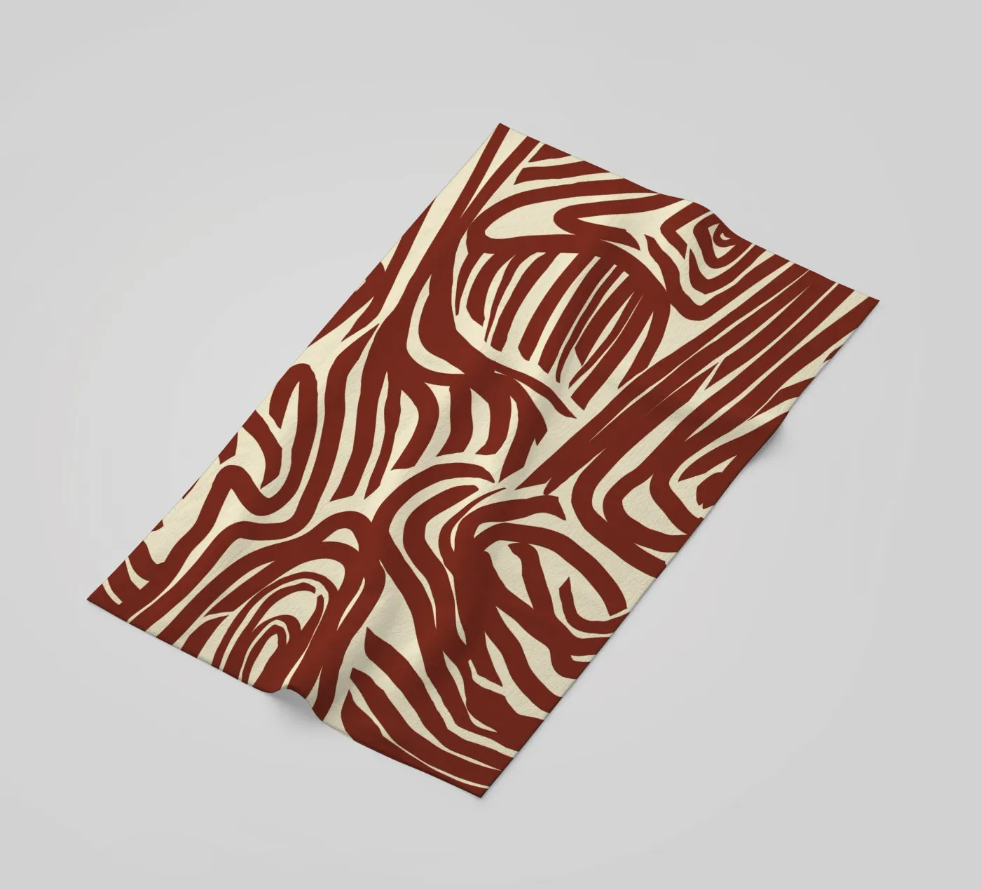 Labyrint patroon strandhanddoek van Little Dean