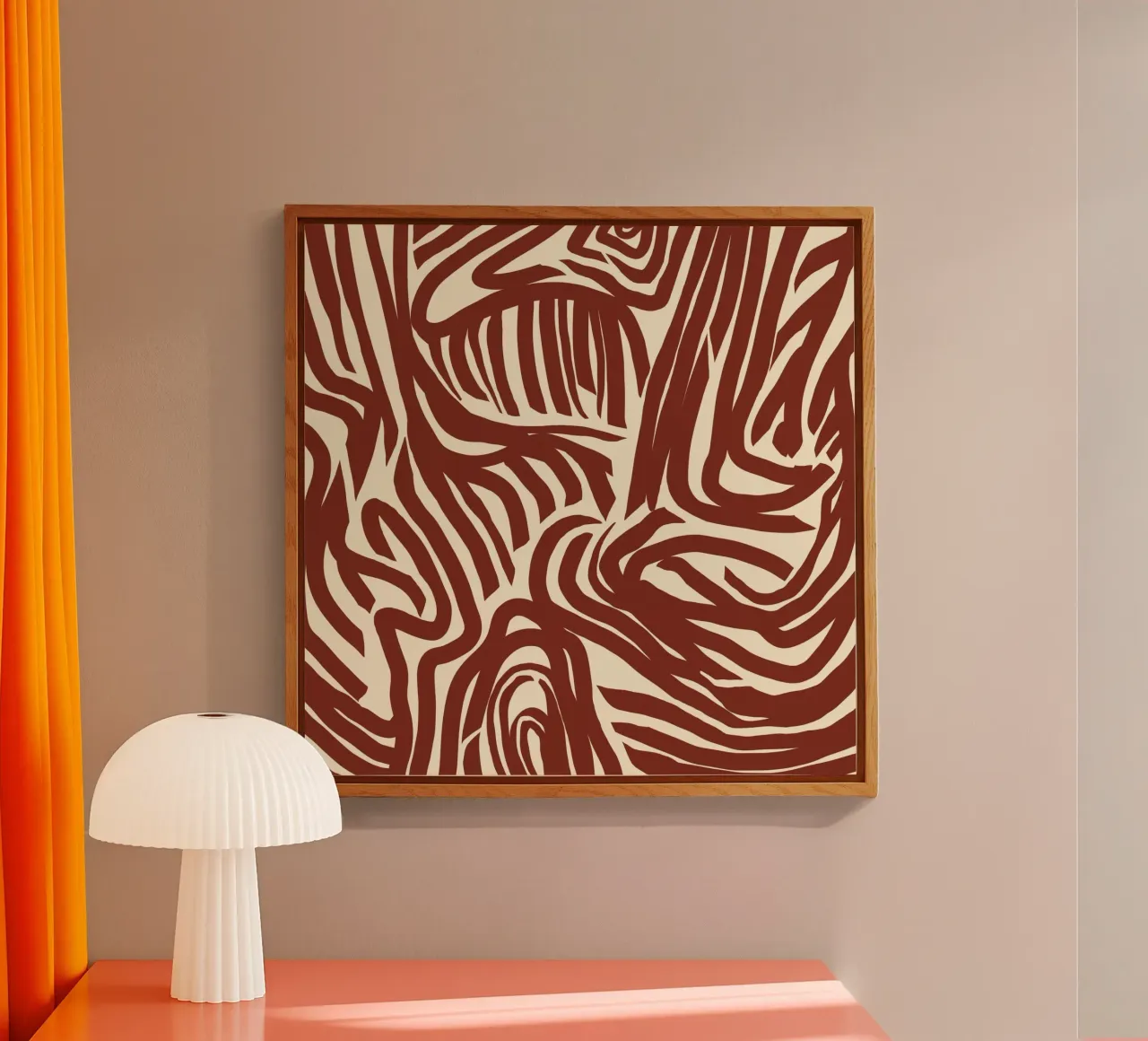 Labyrint patroon acryl van Little Dean