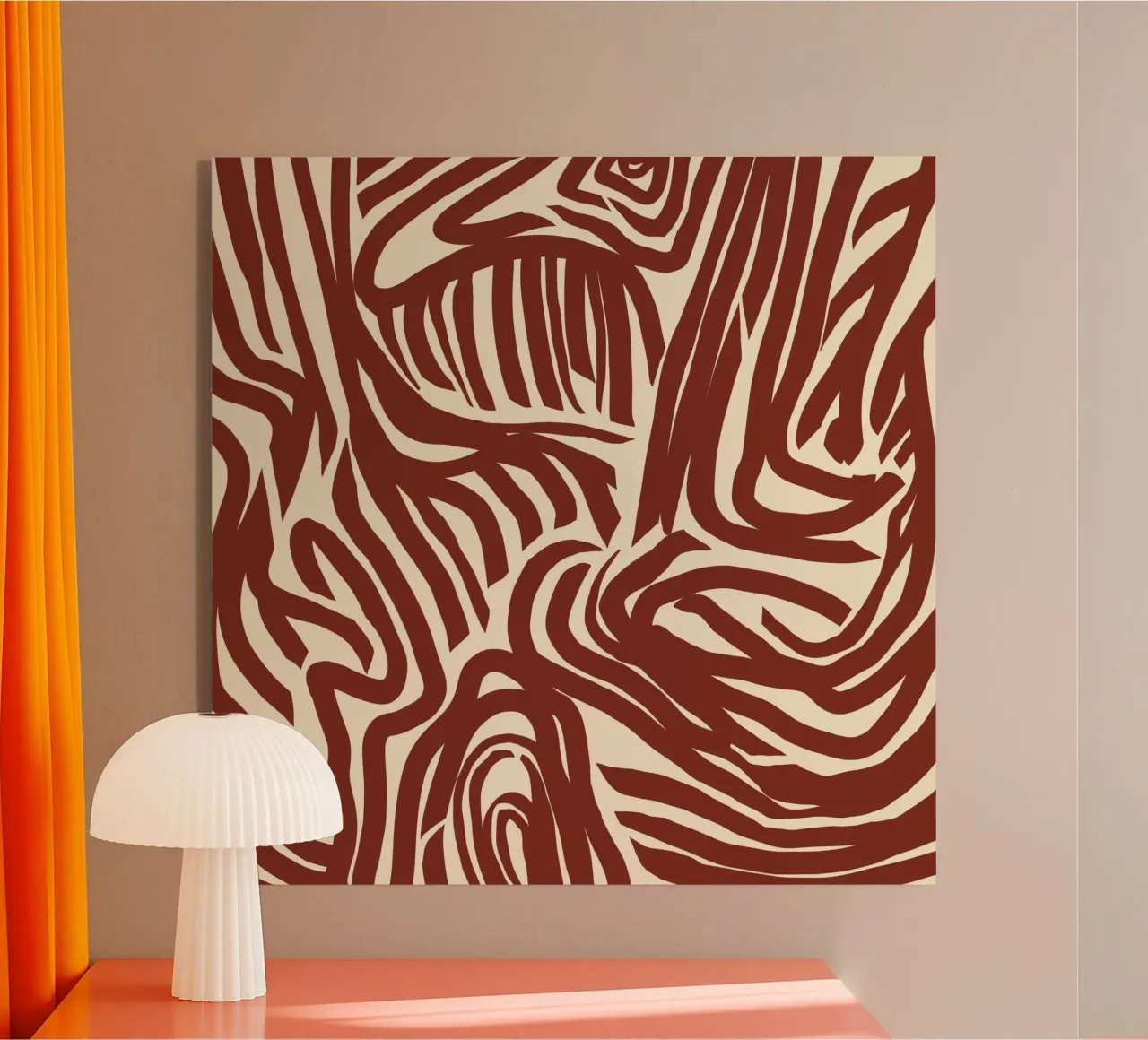 Labyrint patroon acryl van Little Dean