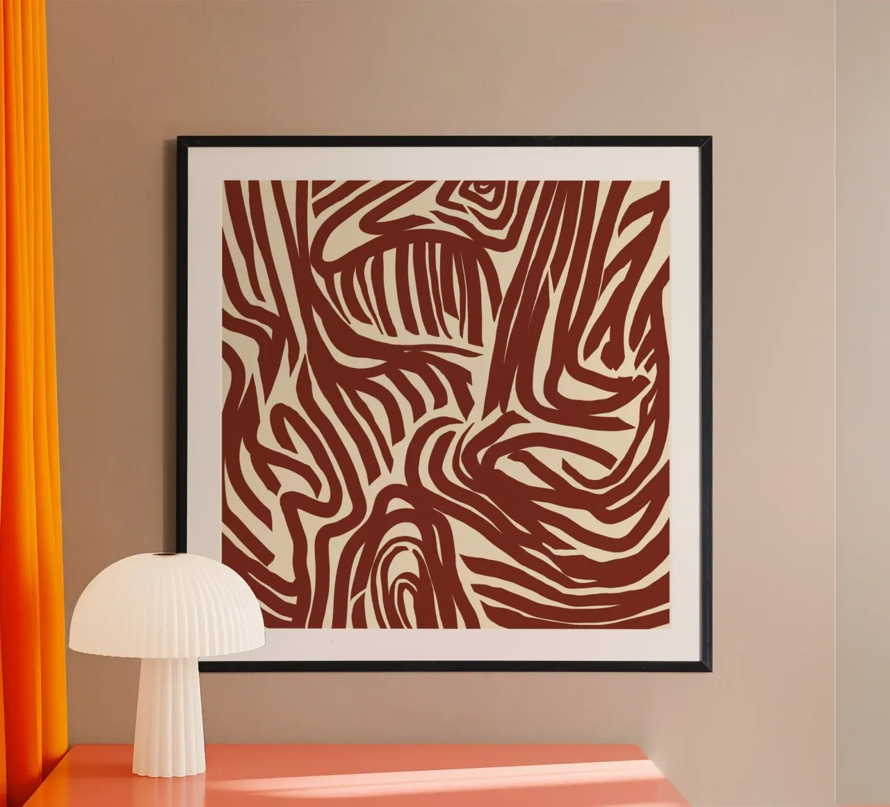 Labyrinth pattern poster by Little Dean