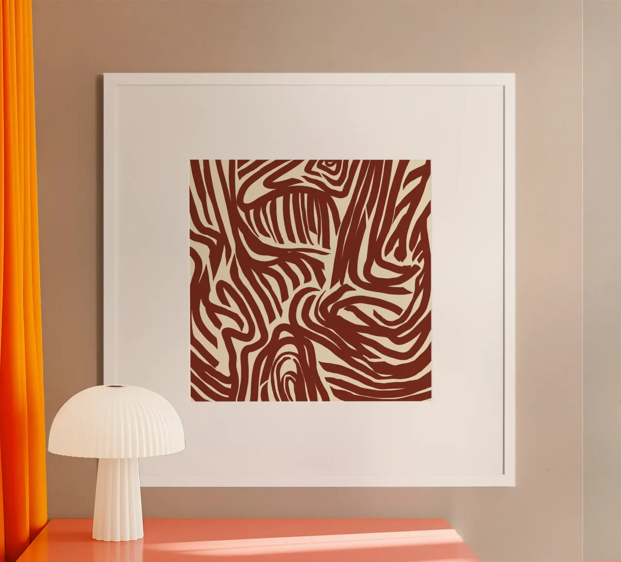 Labyrinth pattern poster by Little Dean