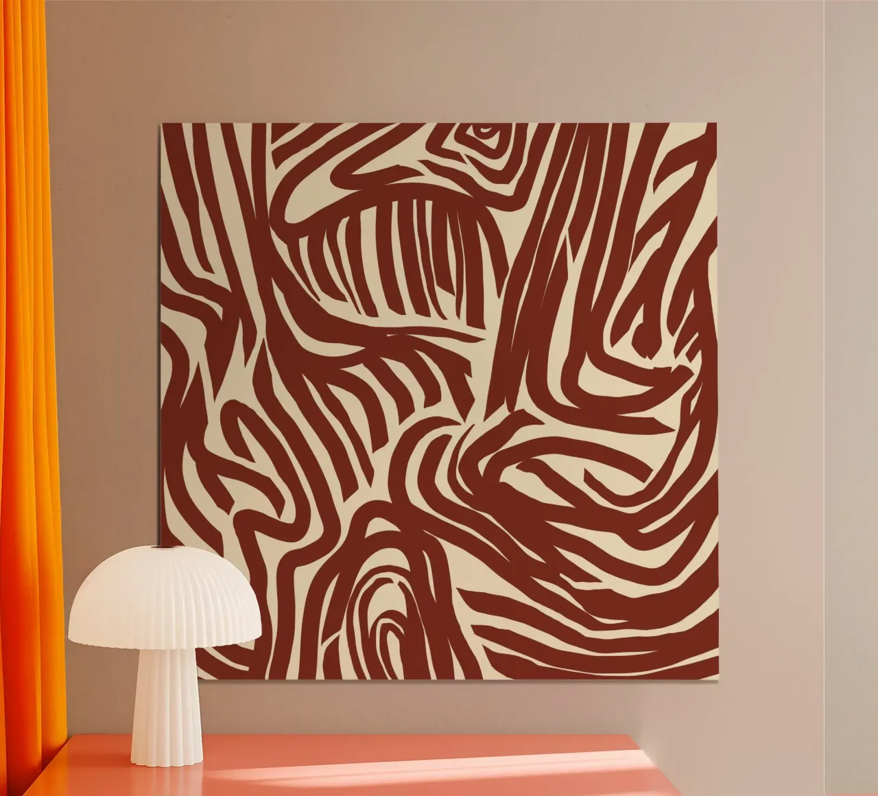 Labyrinth pattern poster by Little Dean