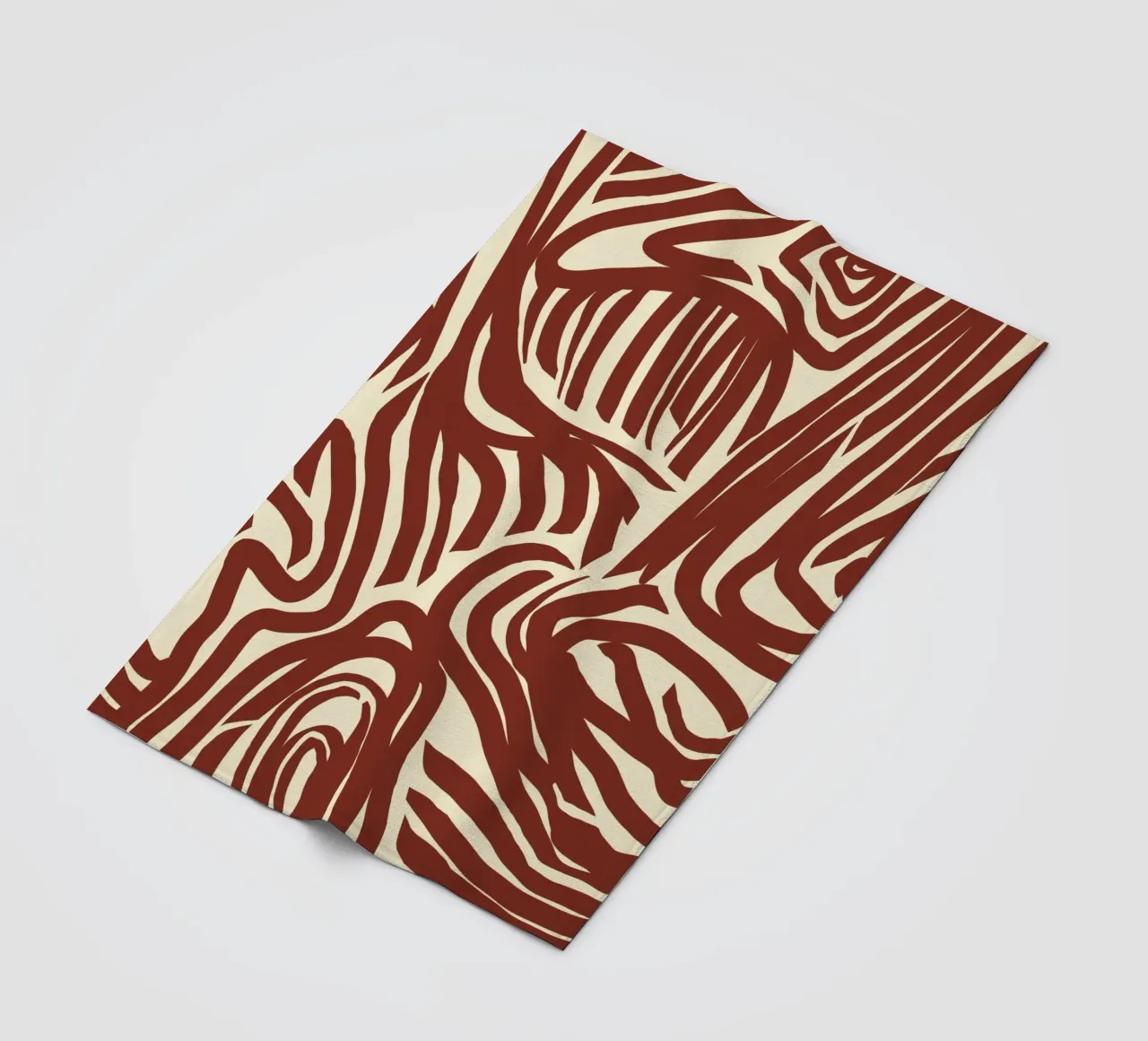 Labyrinth pattern fleece blanket by Little Dean