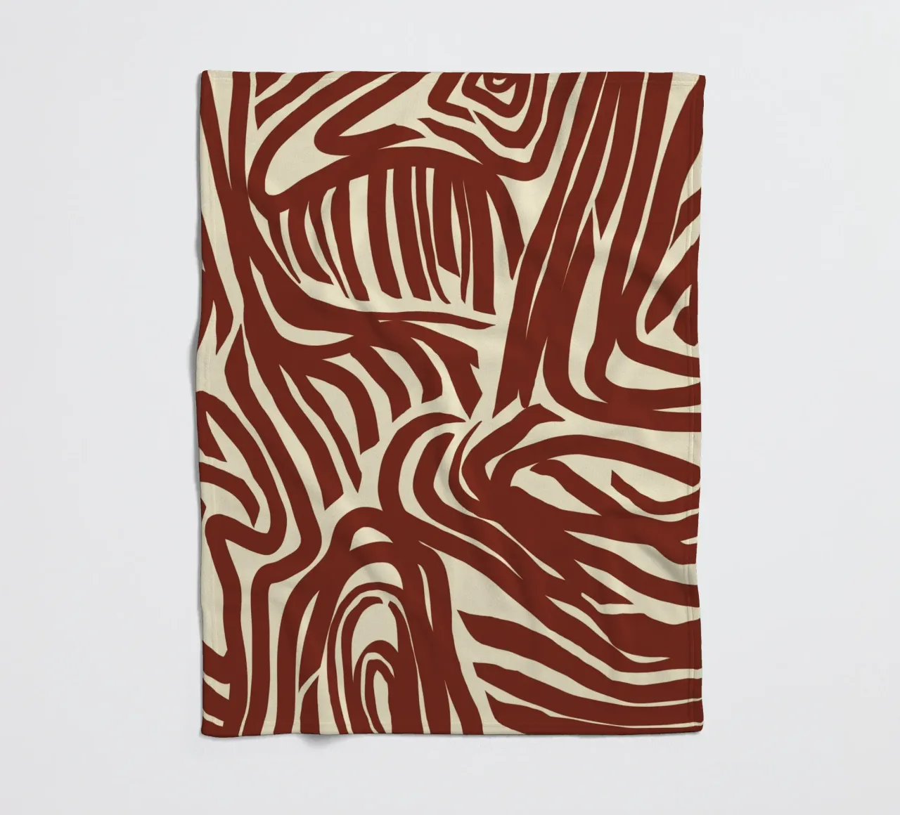 Labyrinth pattern fleece blanket by Little Dean