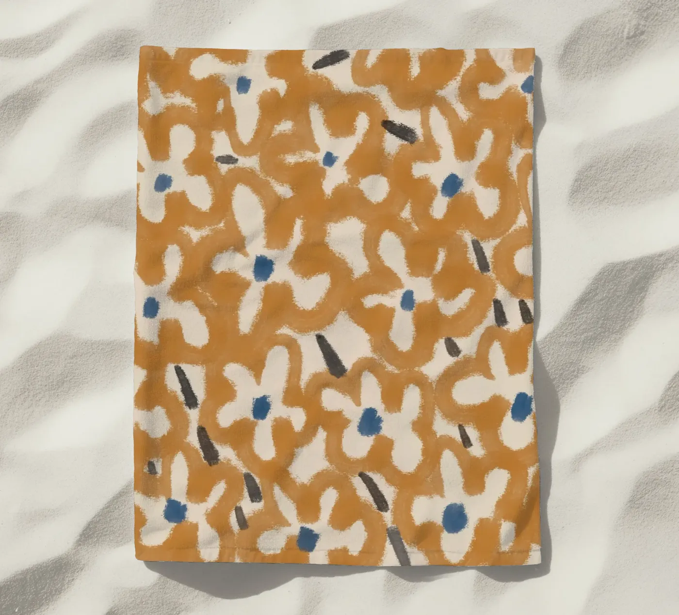 Botanisches Muster 08 Strandtuch von Little Dean