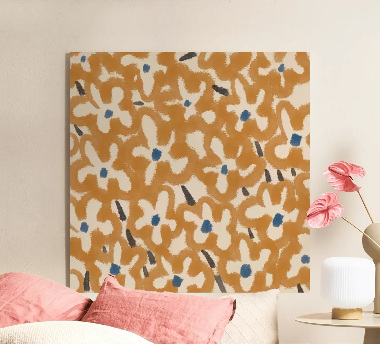 Botanisch patroon 08 acryl van Little Dean