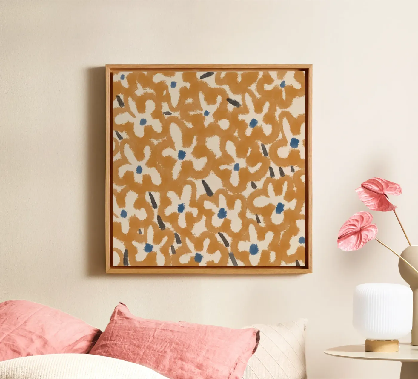 Botanical pattern 08 canvas by Little Dean