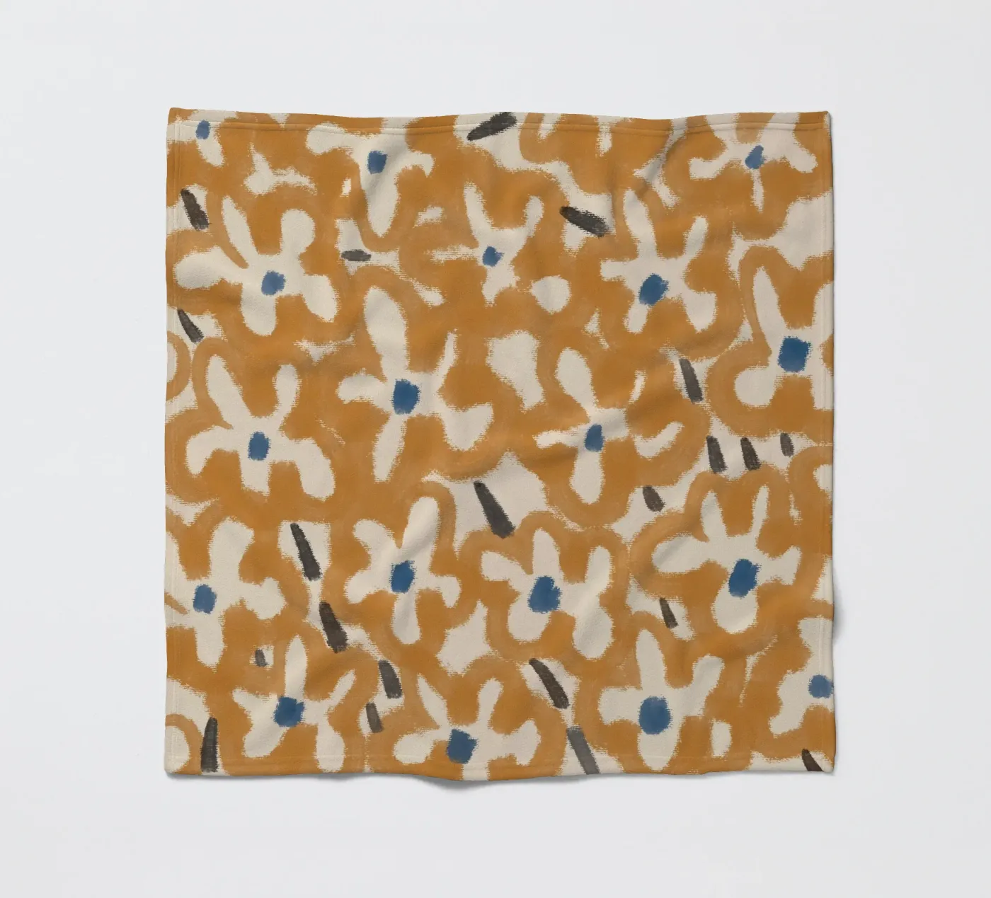 Botanical pattern 08 fleece blanket by Little Dean
