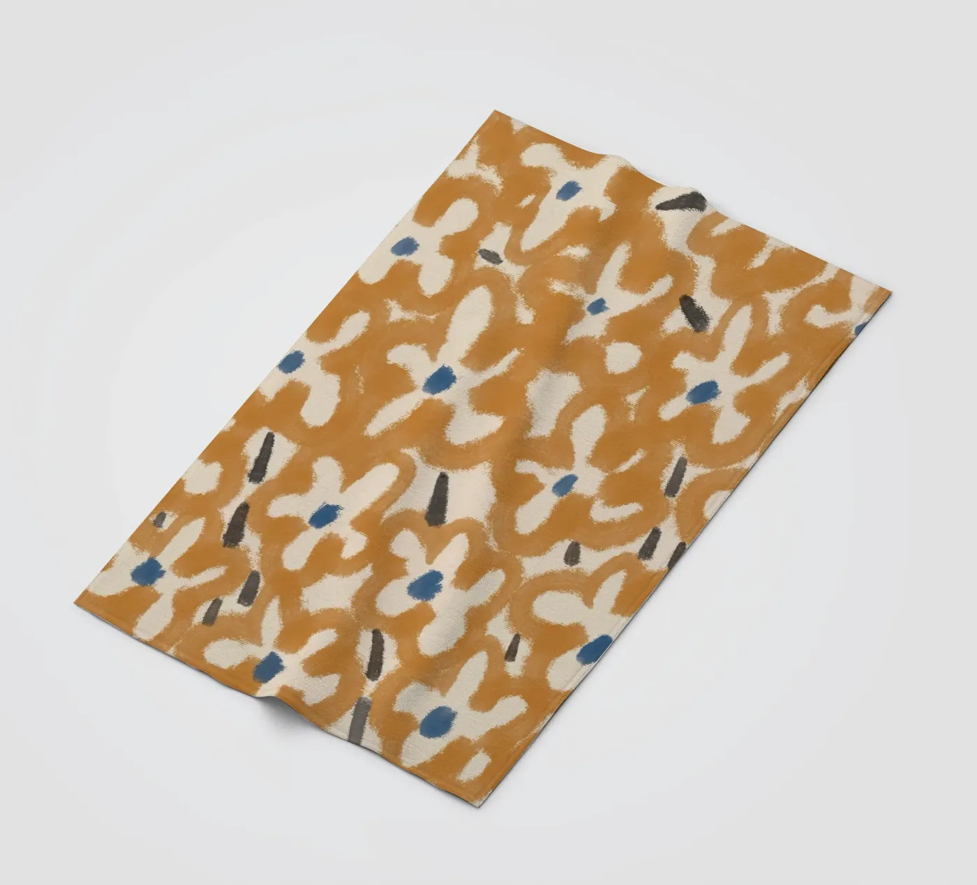 Botanical pattern 08 fleece blanket by Little Dean