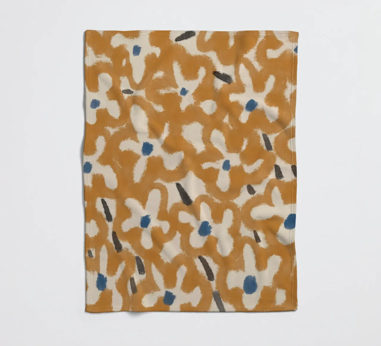 Botanical pattern 08 fleece blanket by Little Dean