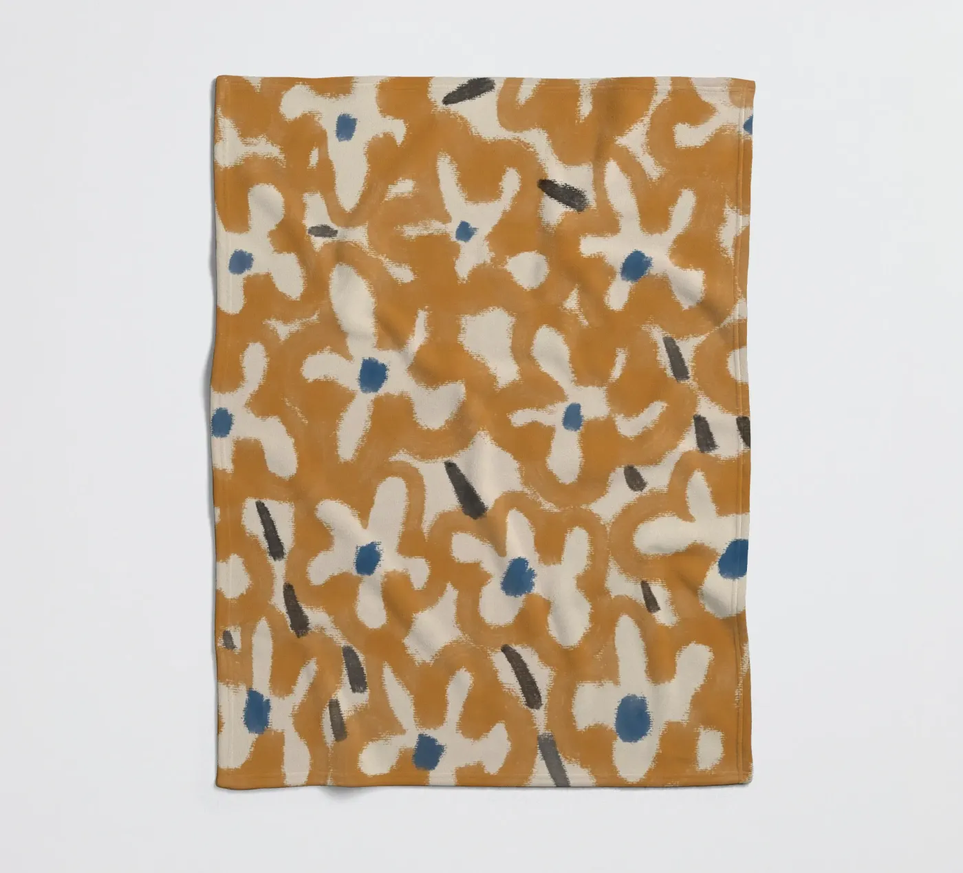 Botanical pattern 08 fleece blanket by Little Dean