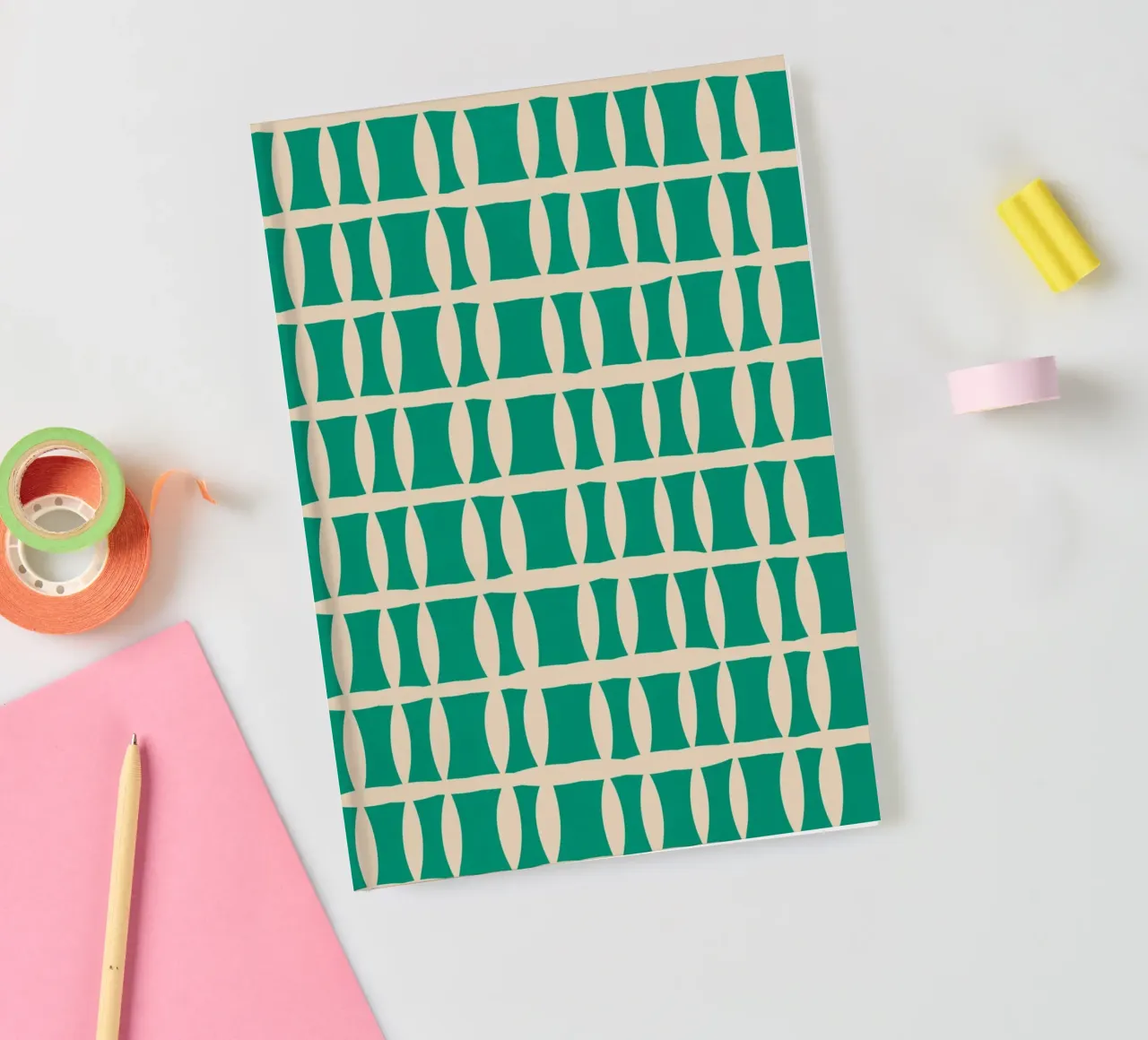 Decorative grid 02 notebook by Little Dean
