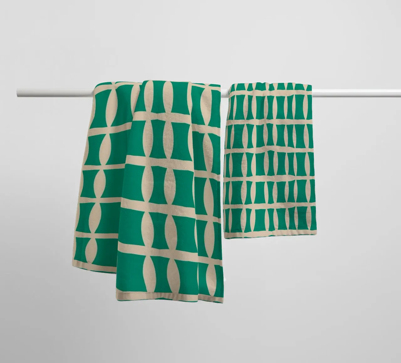 Decorative grid 02 towel by Little Dean