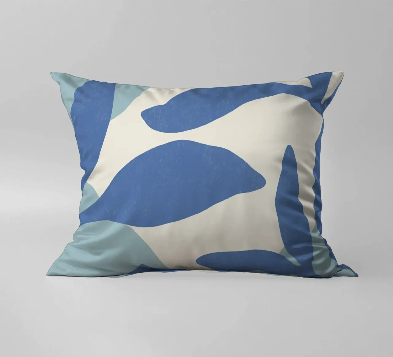 Astratto botanico - Blu cuscino da MoonlightPrint