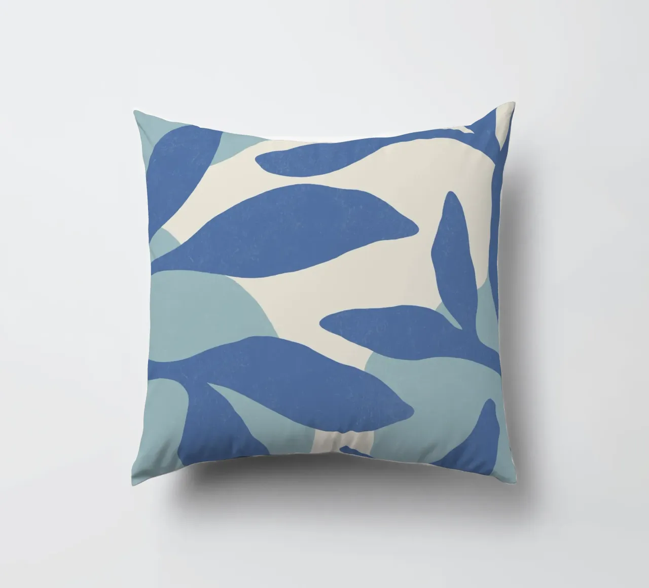 Astratto botanico - Blu cuscino da MoonlightPrint