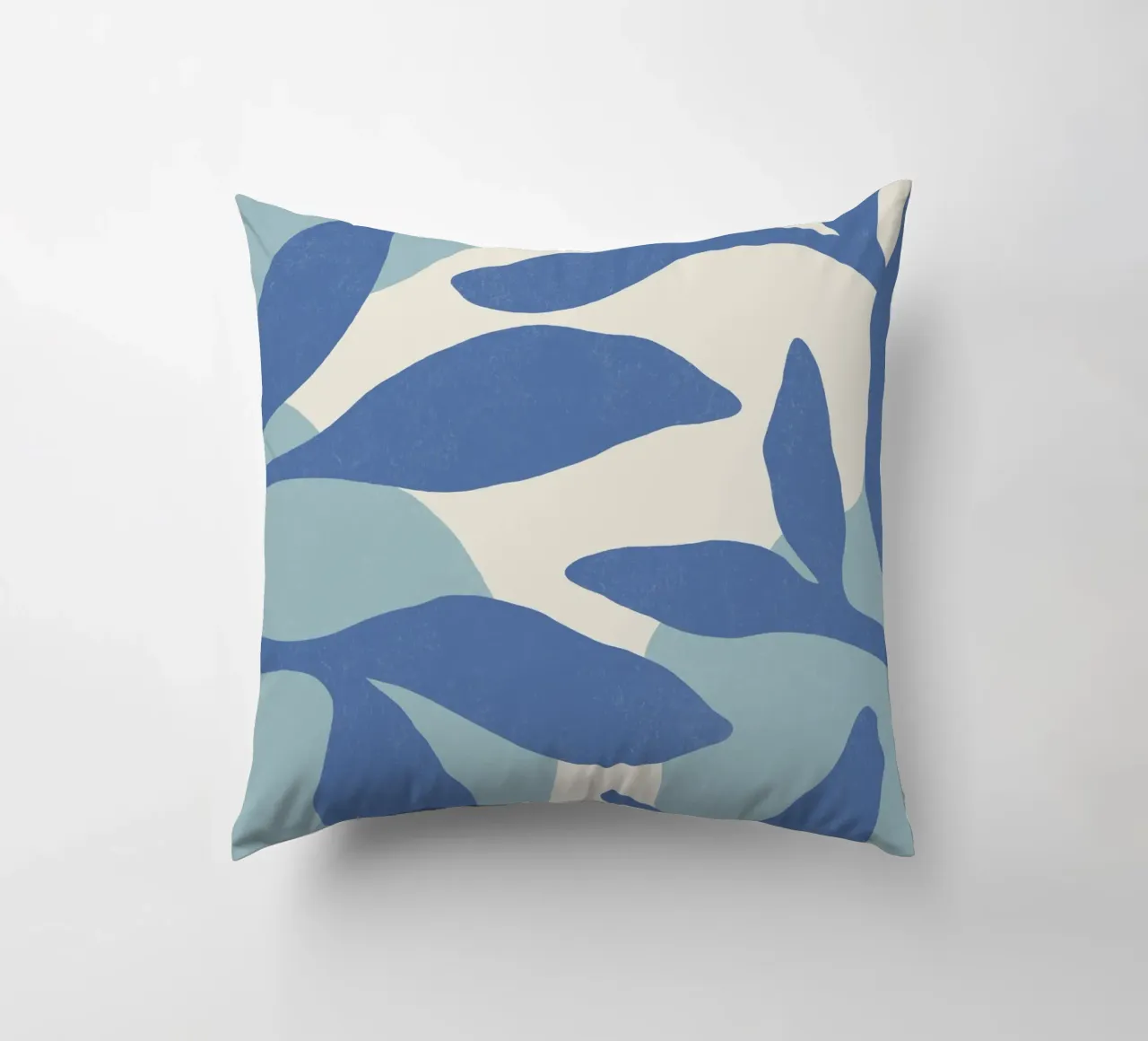 Astratto botanico - Blu cuscino da MoonlightPrint