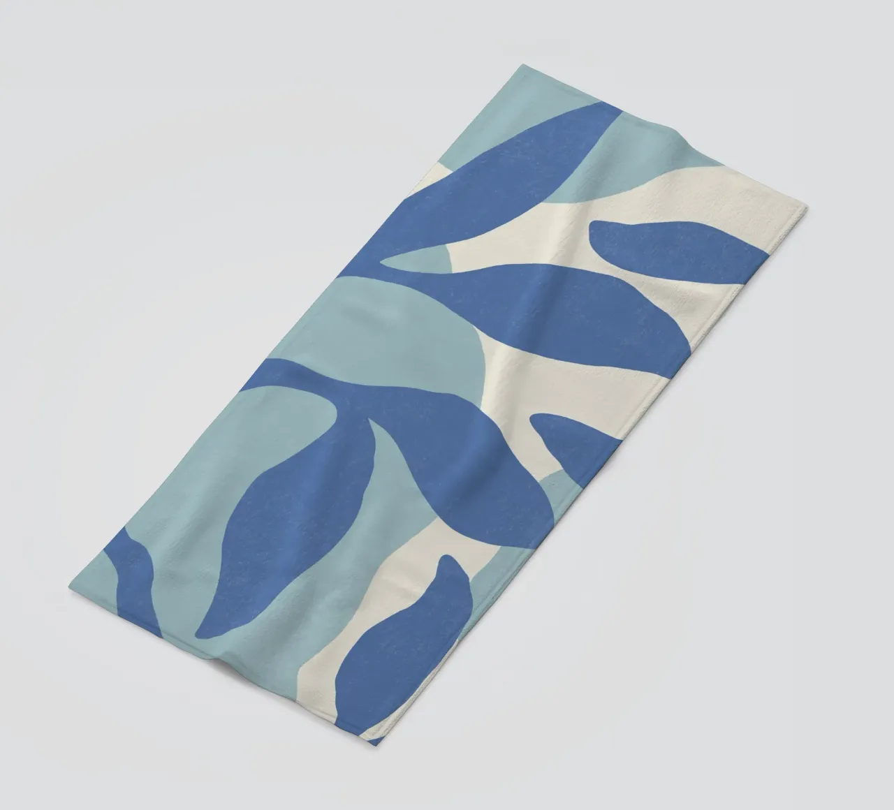 Astratto botanico - Blu telo mare da MoonlightPrint