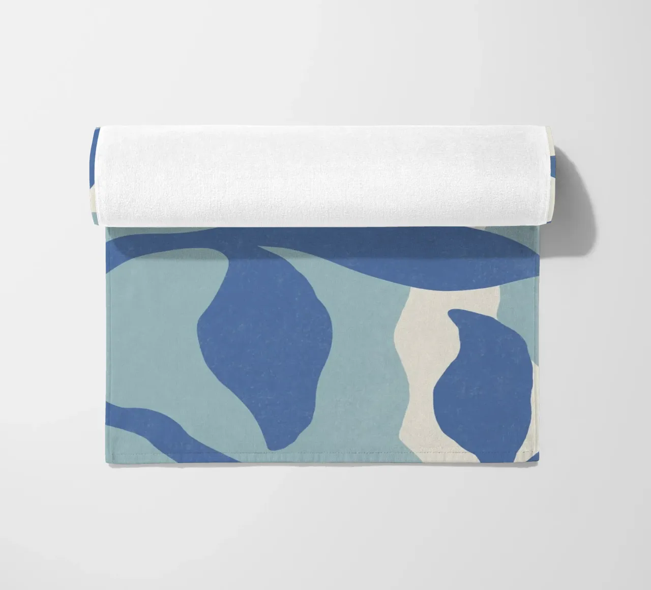 Astratto botanico - Blu telo mare da MoonlightPrint