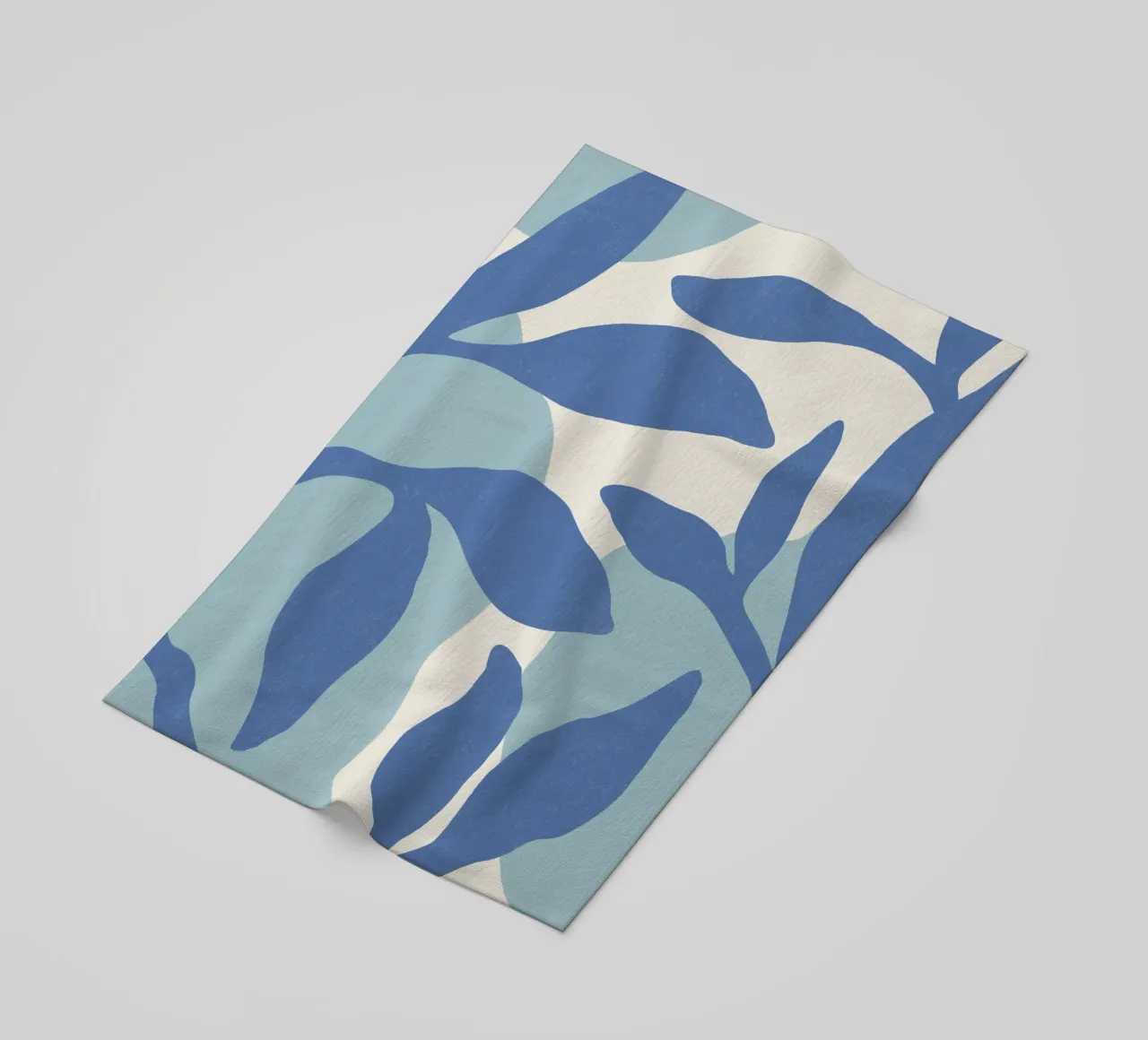 Astratto botanico - Blu telo mare da MoonlightPrint