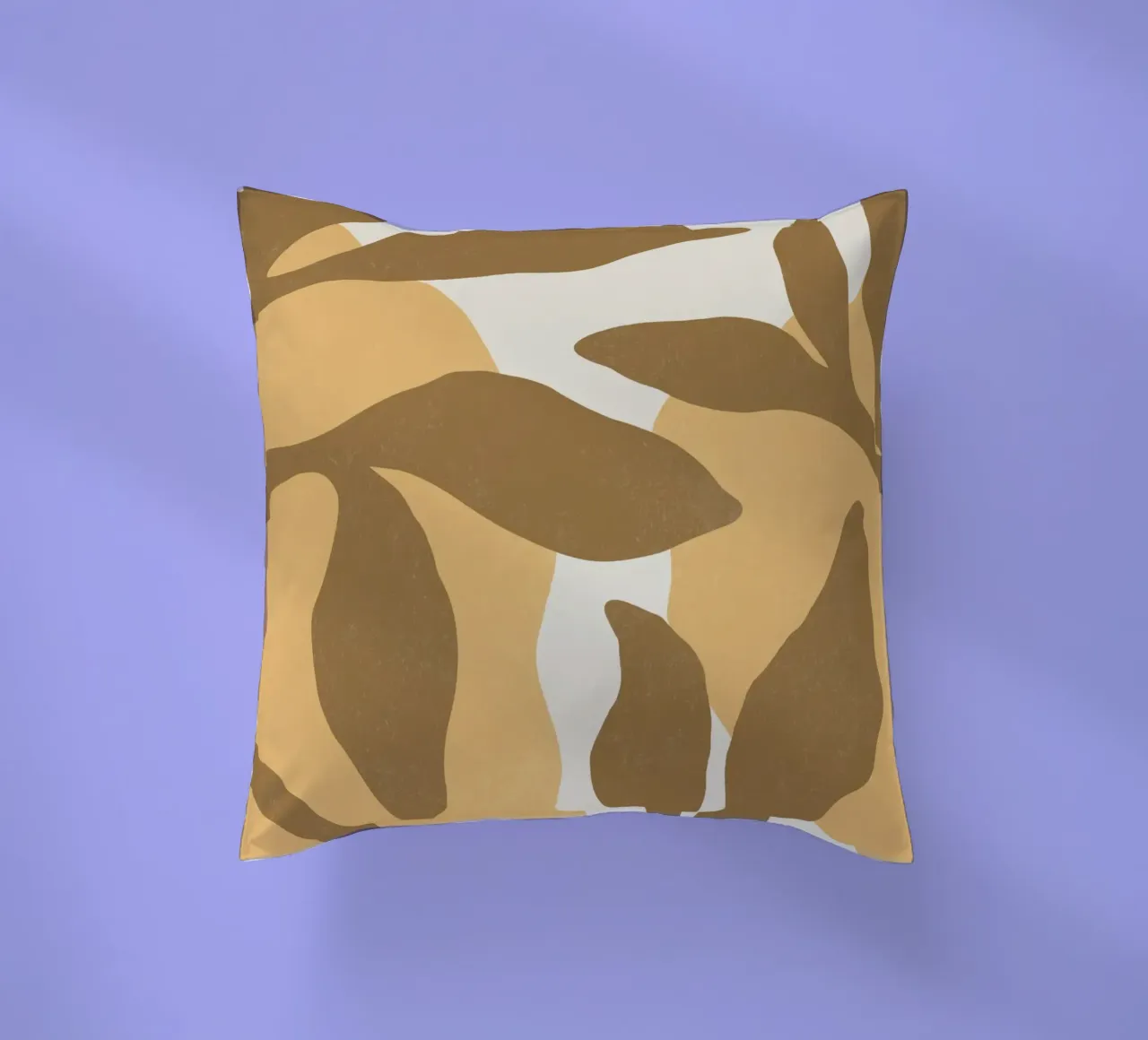 Astratto botanico - Marrone oro cuscino da MoonlightPrint