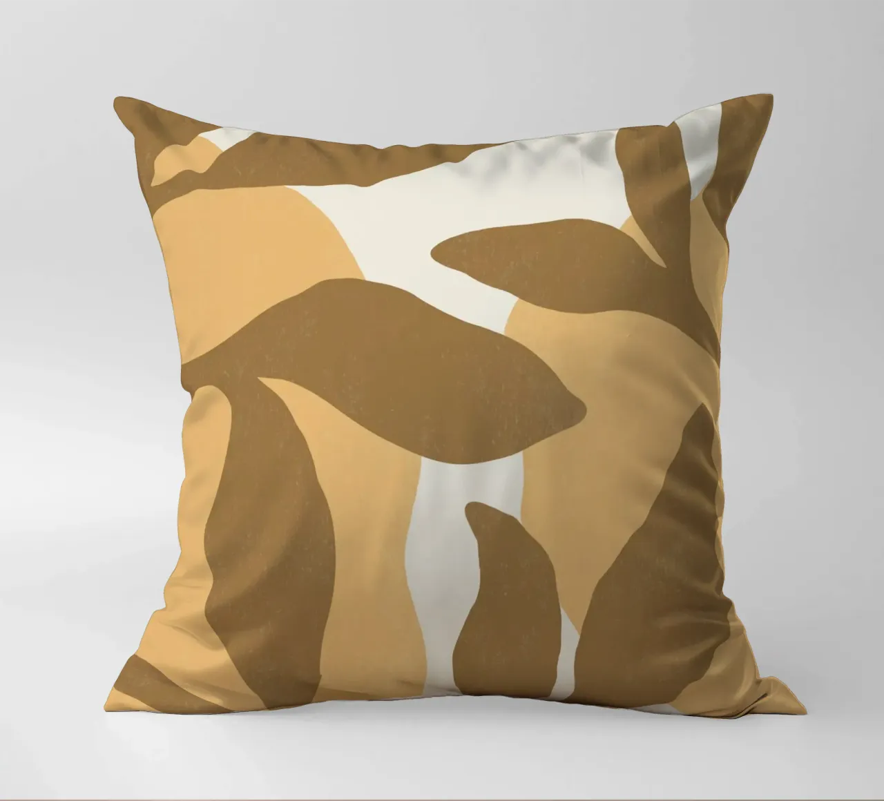 Astratto botanico - Marrone oro cuscino da MoonlightPrint